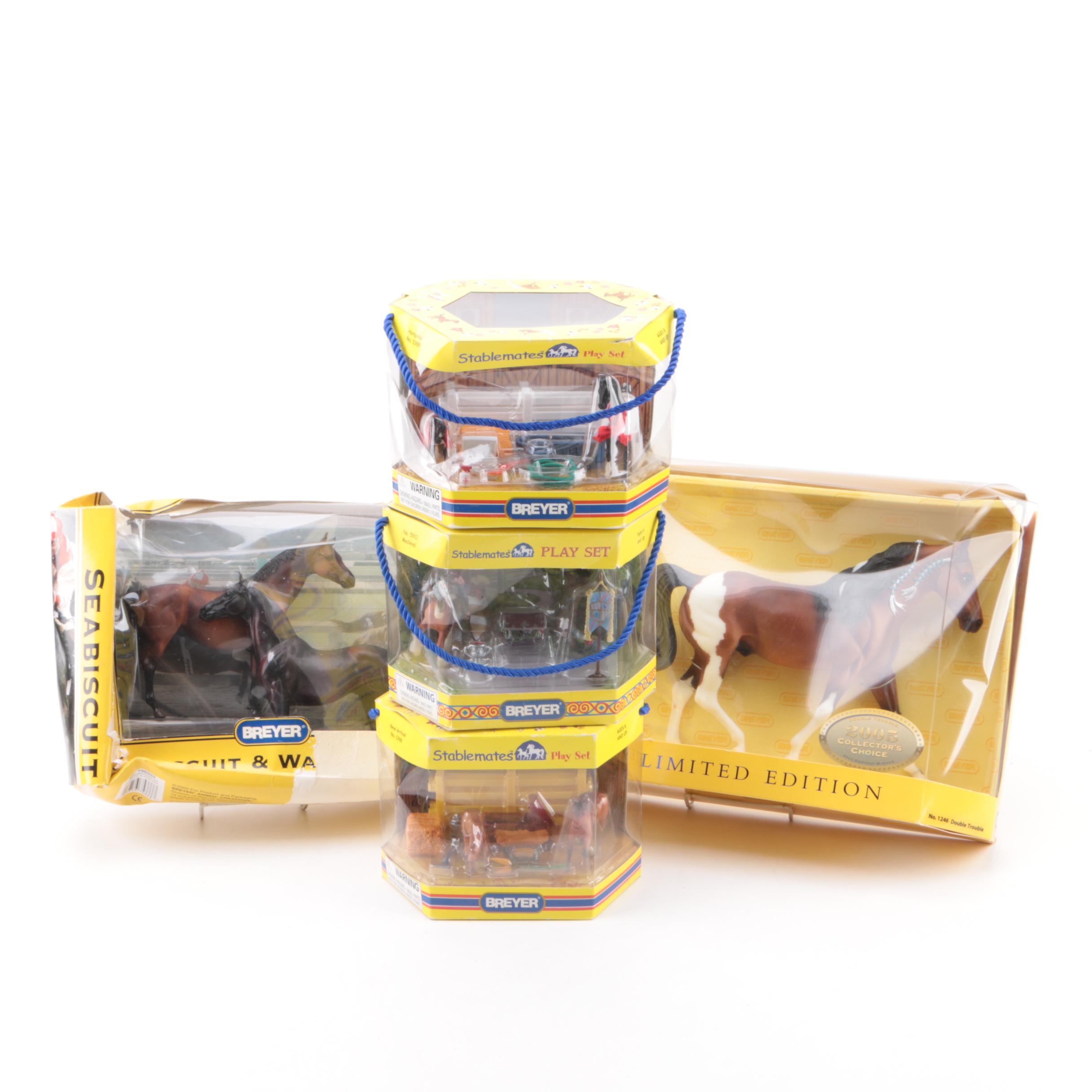 Seabiscuit & War Admiral Set, and Other Breyer Model Horses