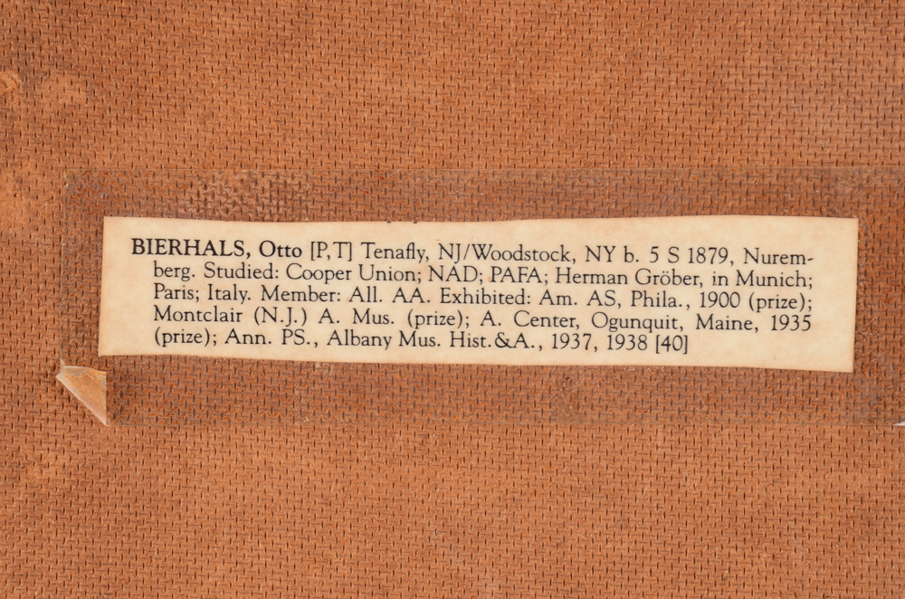 Otto Bierhals Original Oil on Board Impressionist Landscape Painting