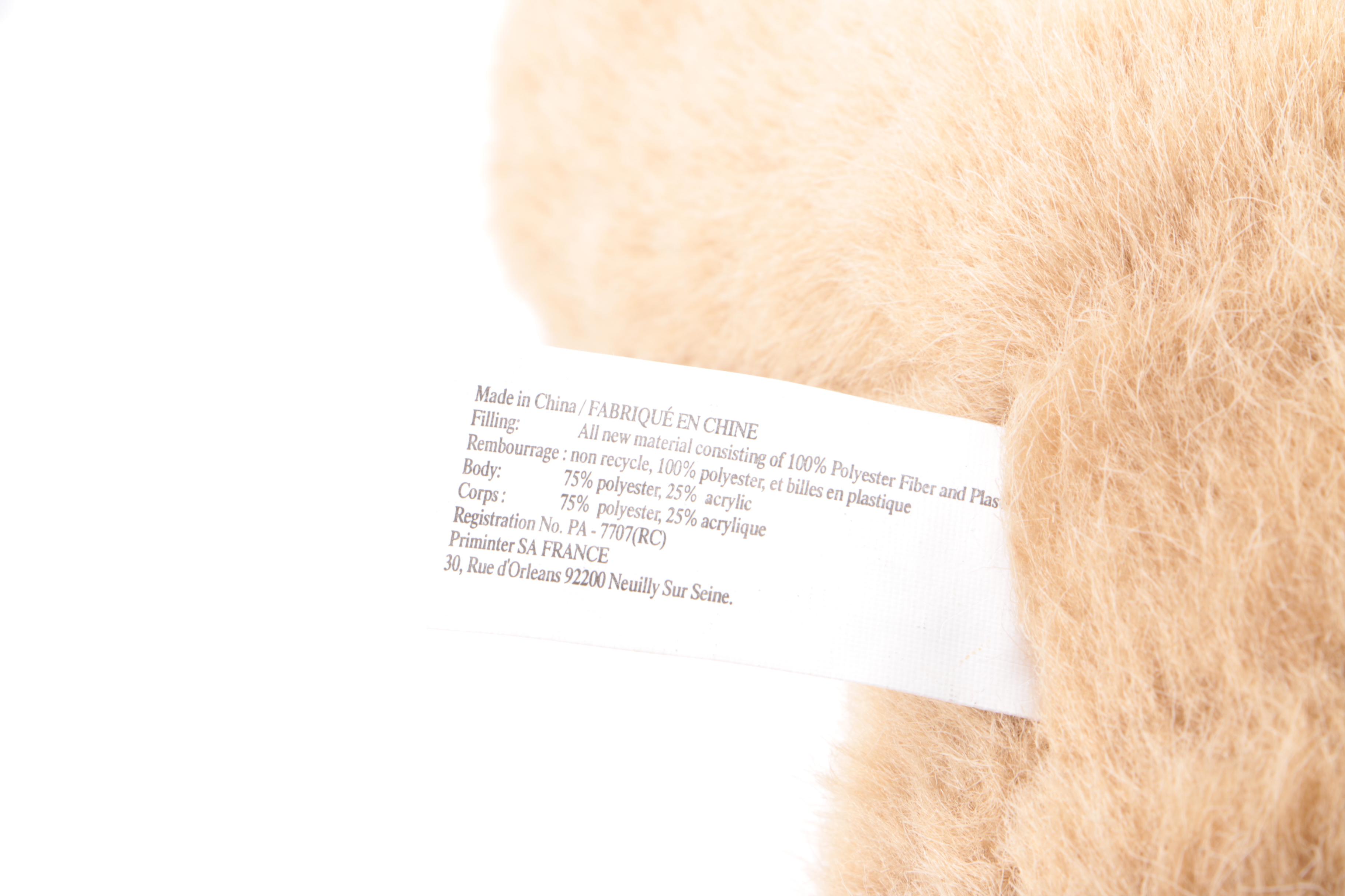 Burberry Parfums Plush Teddy Bear