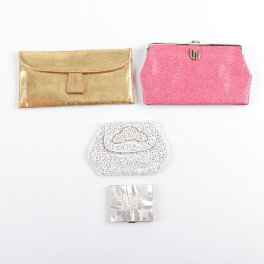 Vintage Evening Bags and Powder Compact Including Bond Street
