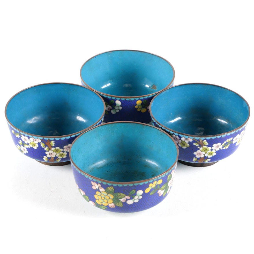 Vintage Chinese Cloisonné Bowls