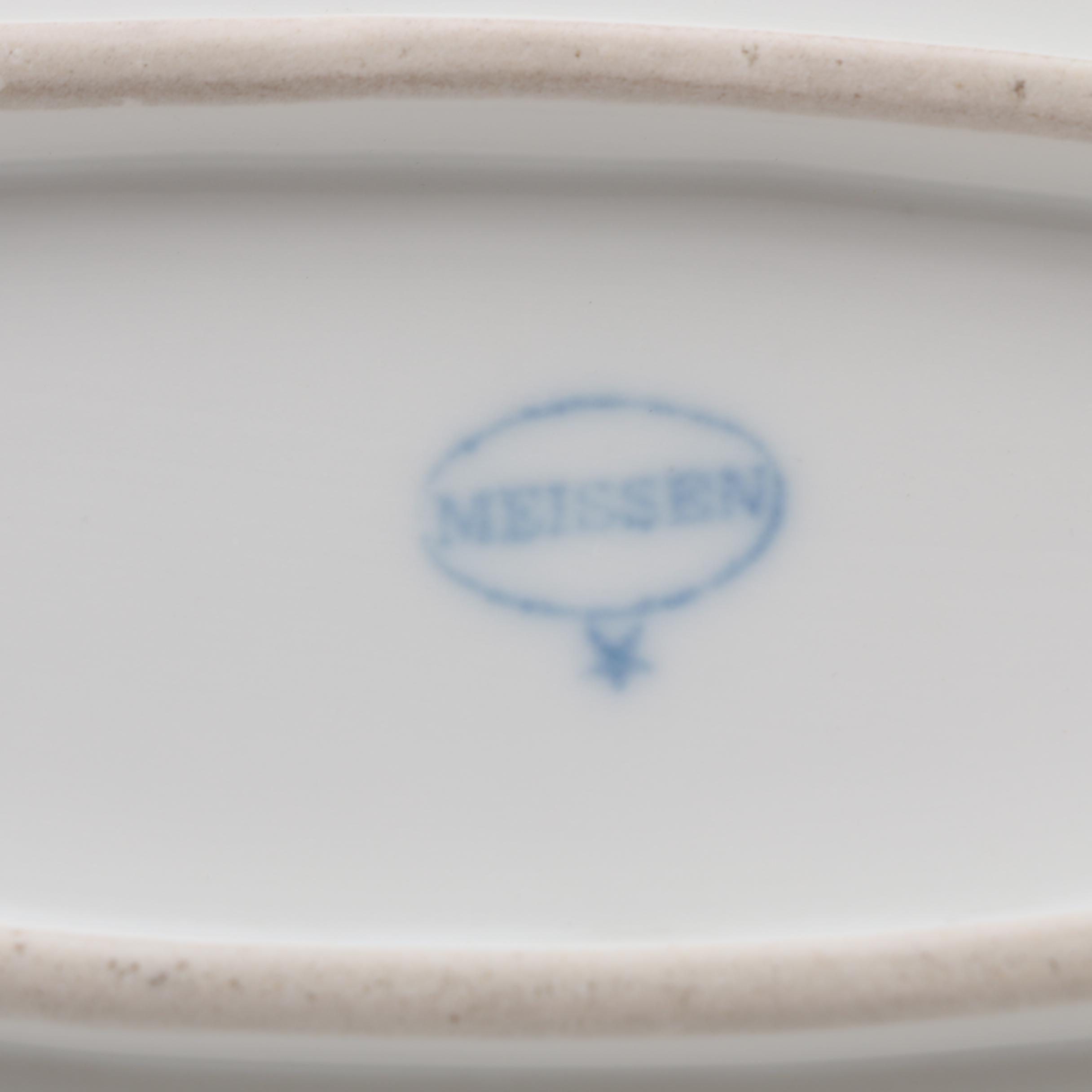 Meissen Oven and Porcelain Manufactory "Blue Onion" Oval Serving Platter
