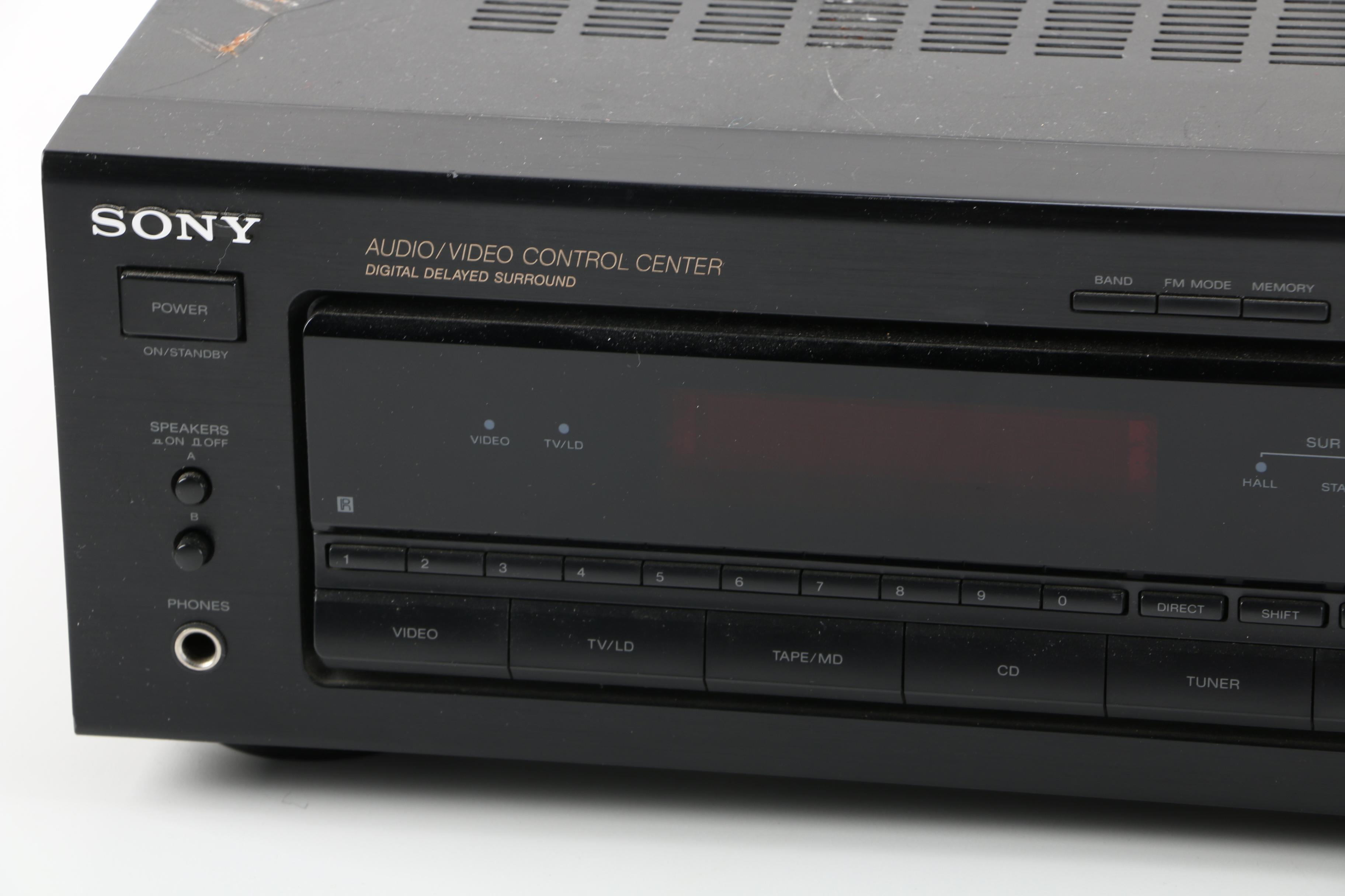 Sony AV Stereo Receiver and Bookshelf Speakers