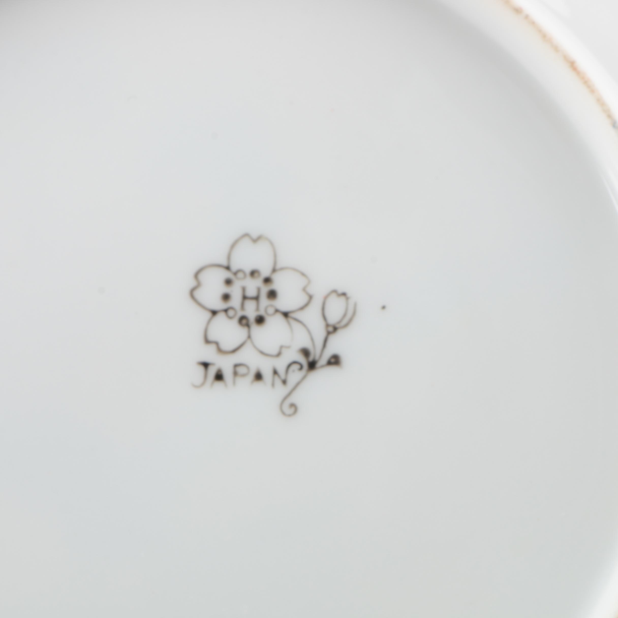 Vintage Hotta Yu Shoten & Co. Pottery Japanese Lusterware Tea Service