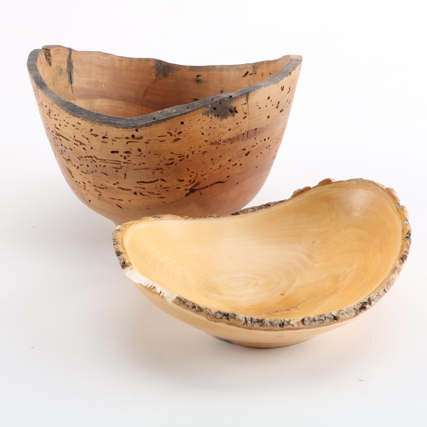 Signed Trees+Me Originals Artisan Wooden Bowls