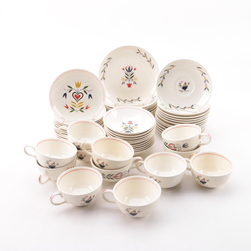 Vintage Scandinavian Inspired Ceramic Dinnerware