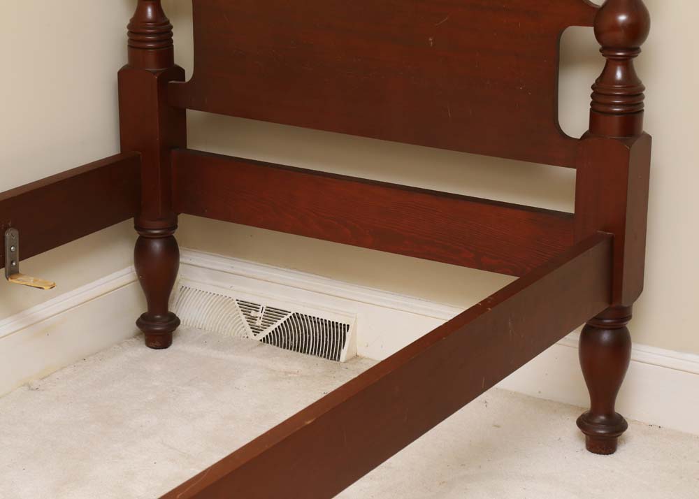 Vintage Acorn Four Poster Twin Bed Frames