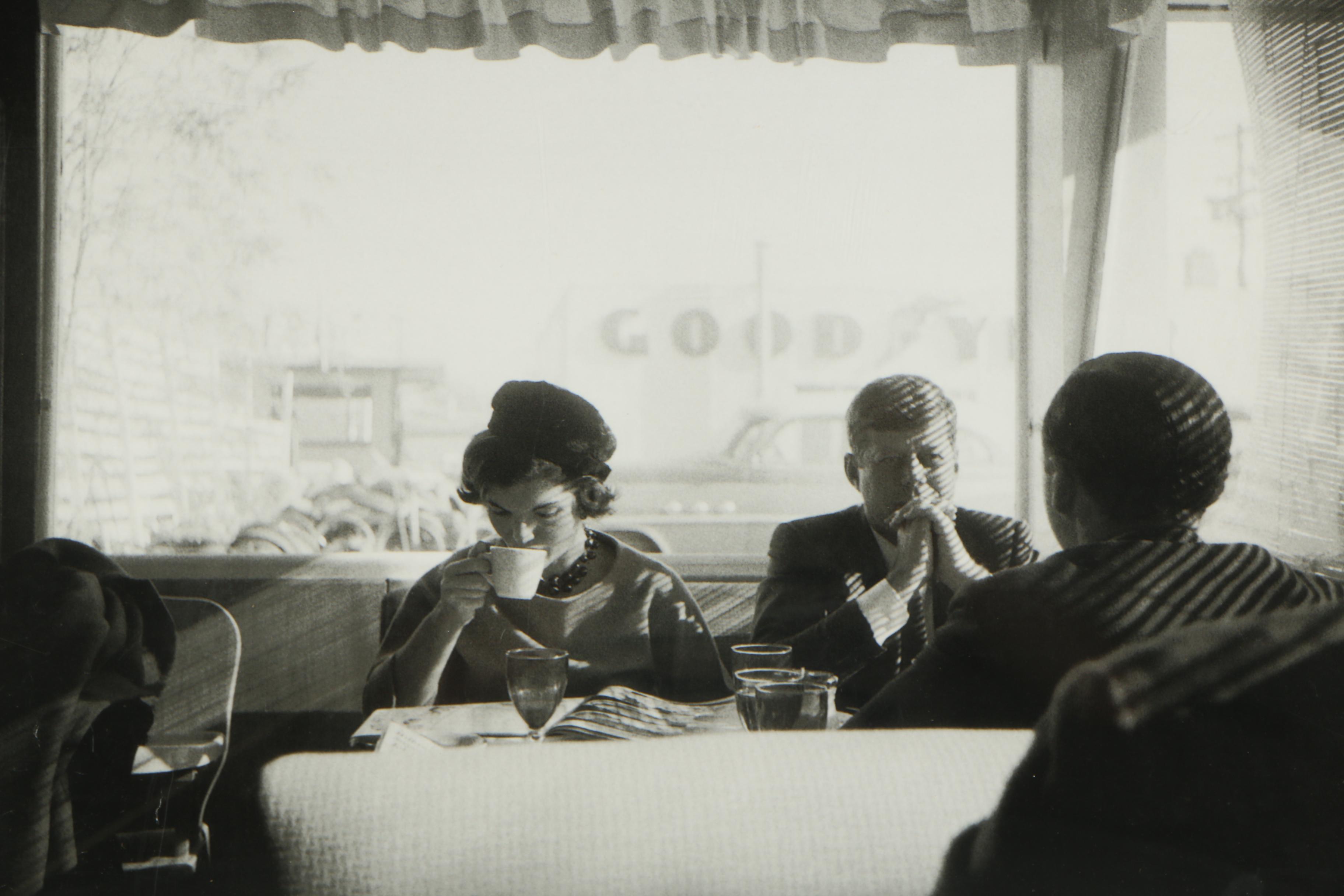 Halftone Print of Jackie and John F. Kennedy "A Small Town in Oregon, Late Fall