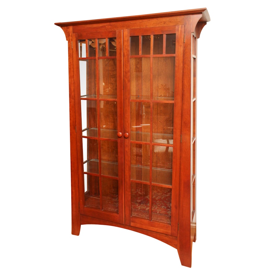 Ethan Allen "American Impressions" Illuminated China Cabinet