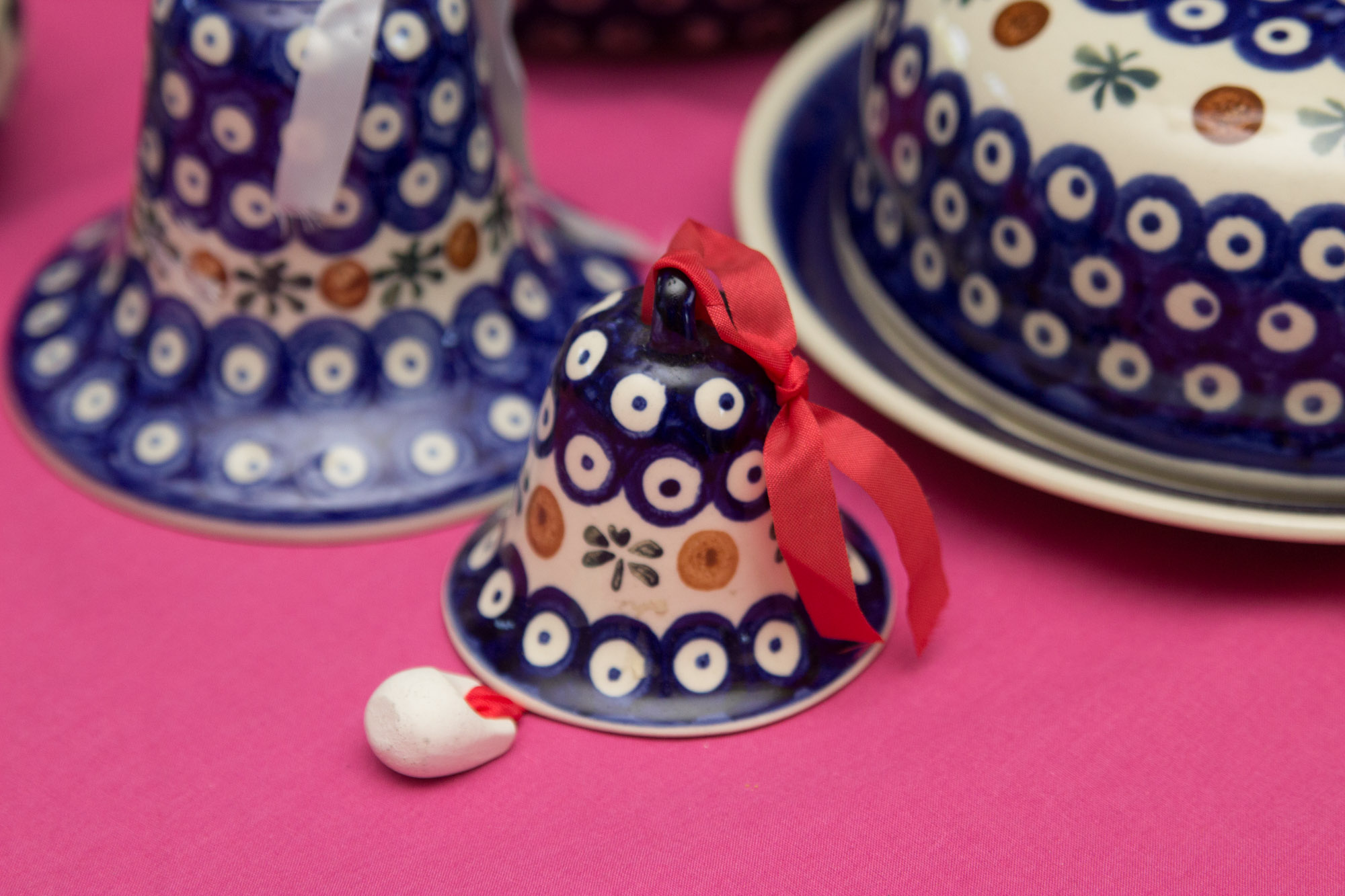 Boleslawiec Hand-Painted Polish Pottery Tea Set and Tableware