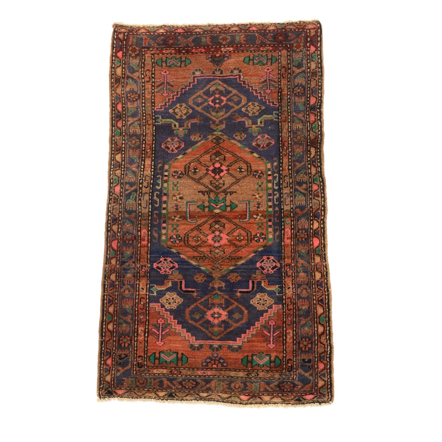 Vintage Hand-Knotted Persian Area Rug