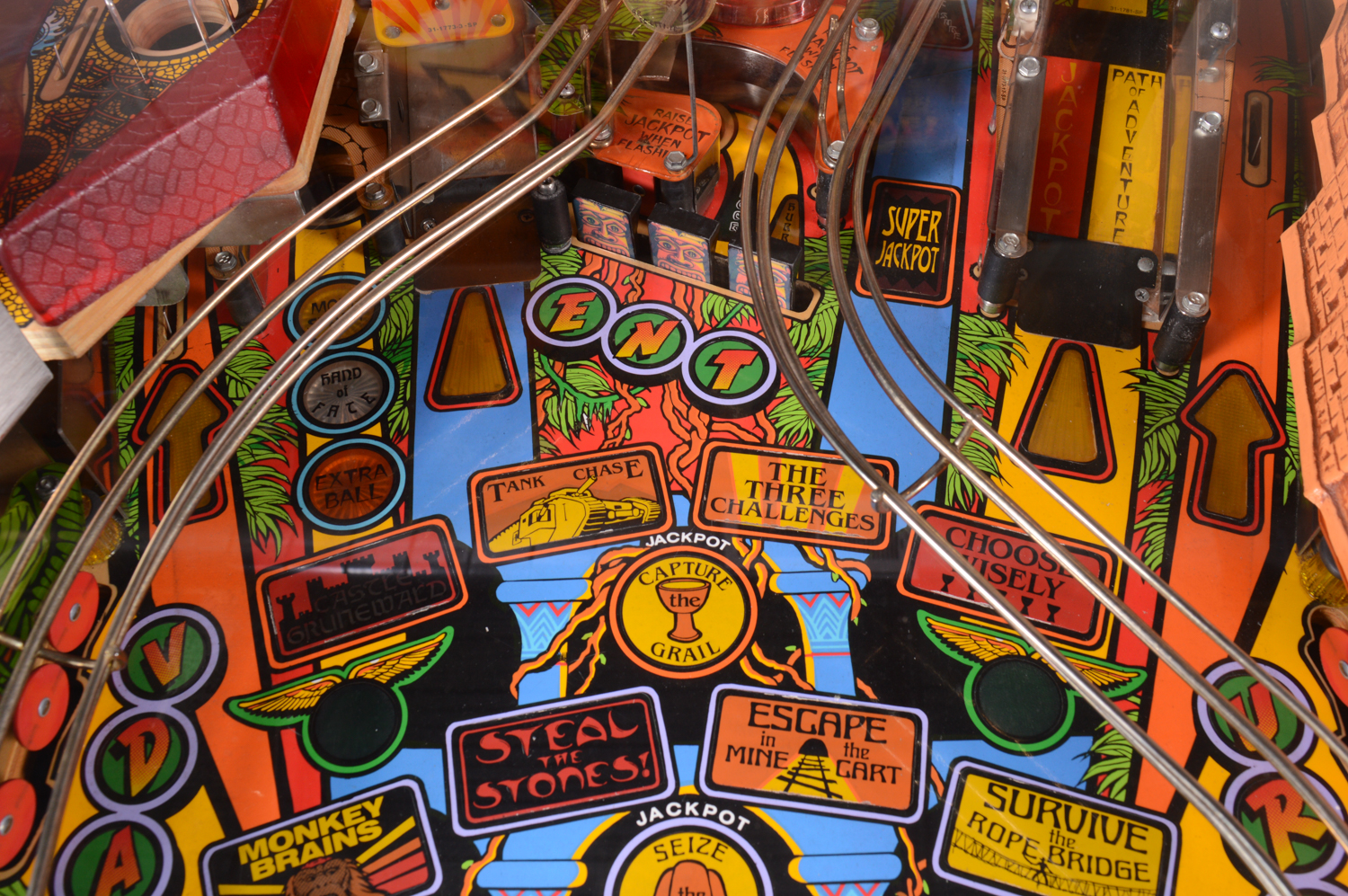 1993 Williams "Indiana Jones The Pinball Adventure" Pinball Game