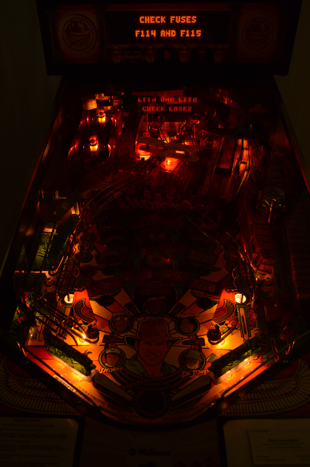 1993 Williams "Indiana Jones The Pinball Adventure" Pinball Game