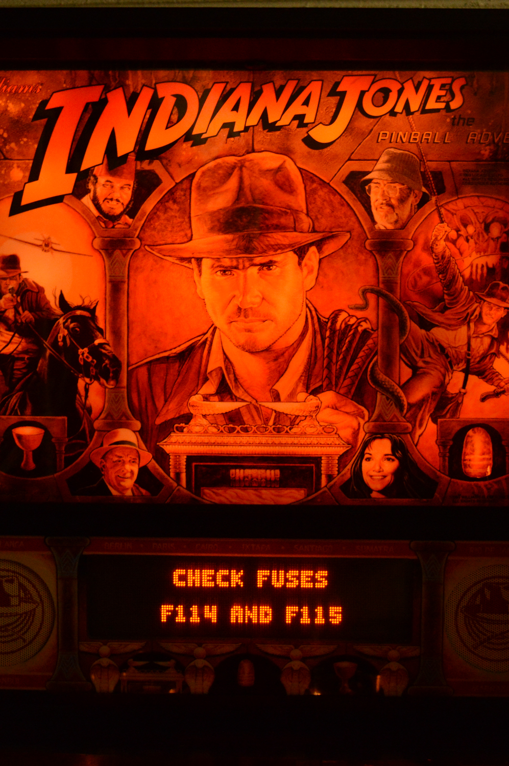 1993 Williams "Indiana Jones The Pinball Adventure" Pinball Game