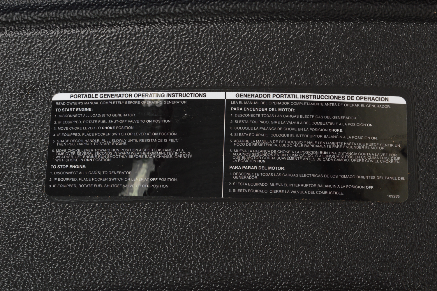 Briggs & Stratton Storm Responder 5500 Watt Generator