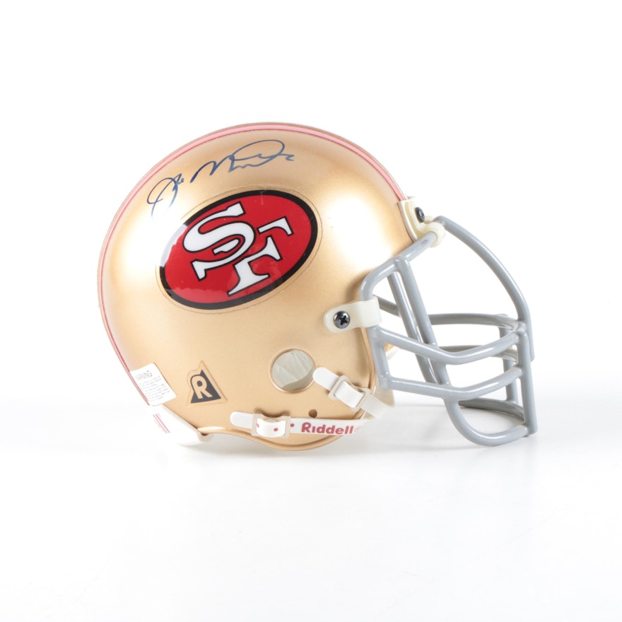 Joe Montana Autographed Miniature San Francisco 49ers Football Helmet