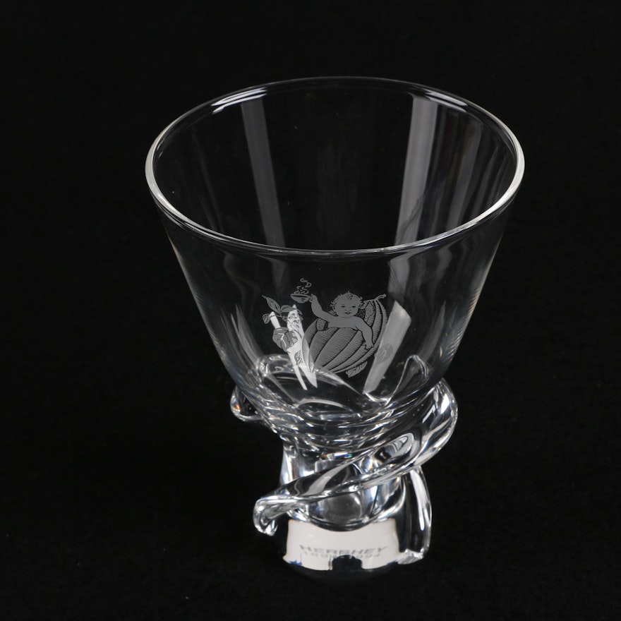 Steuben Hershey 100 Year Commemorative Glass Vase