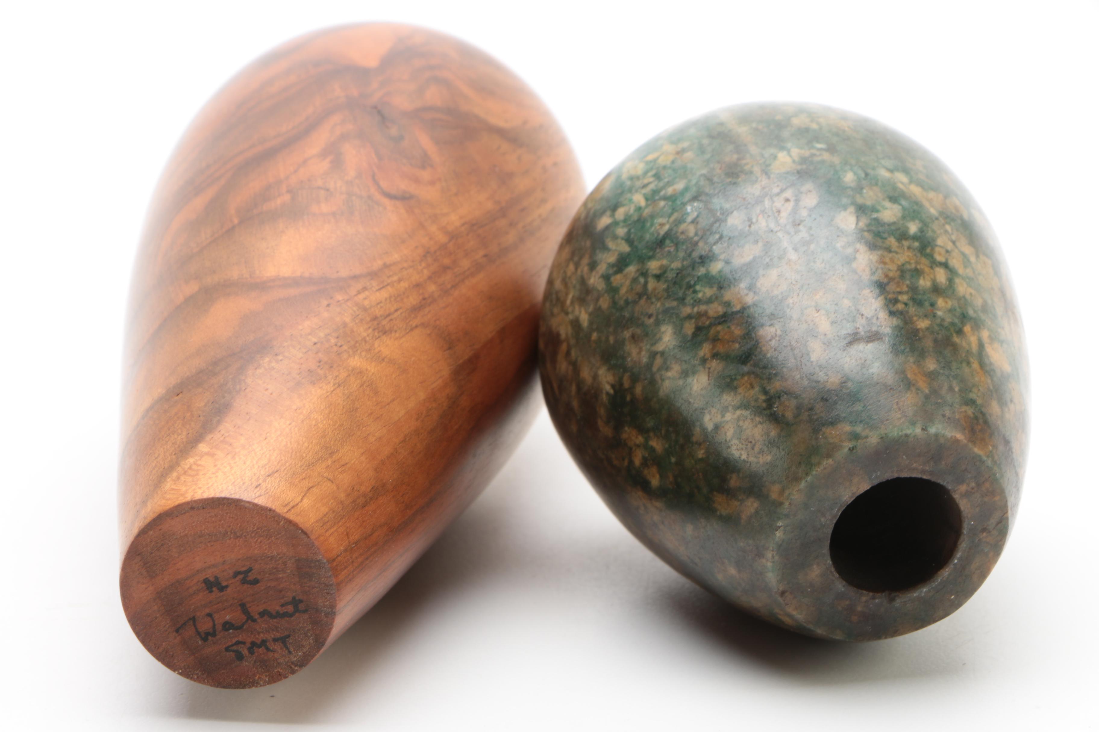 Paperweights, Walnut Vase, and Stone Décor including Orient & Flume