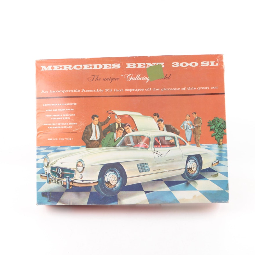 Vintage Renwall Mercedes-Benz 300 SL Gullwing Model Kit