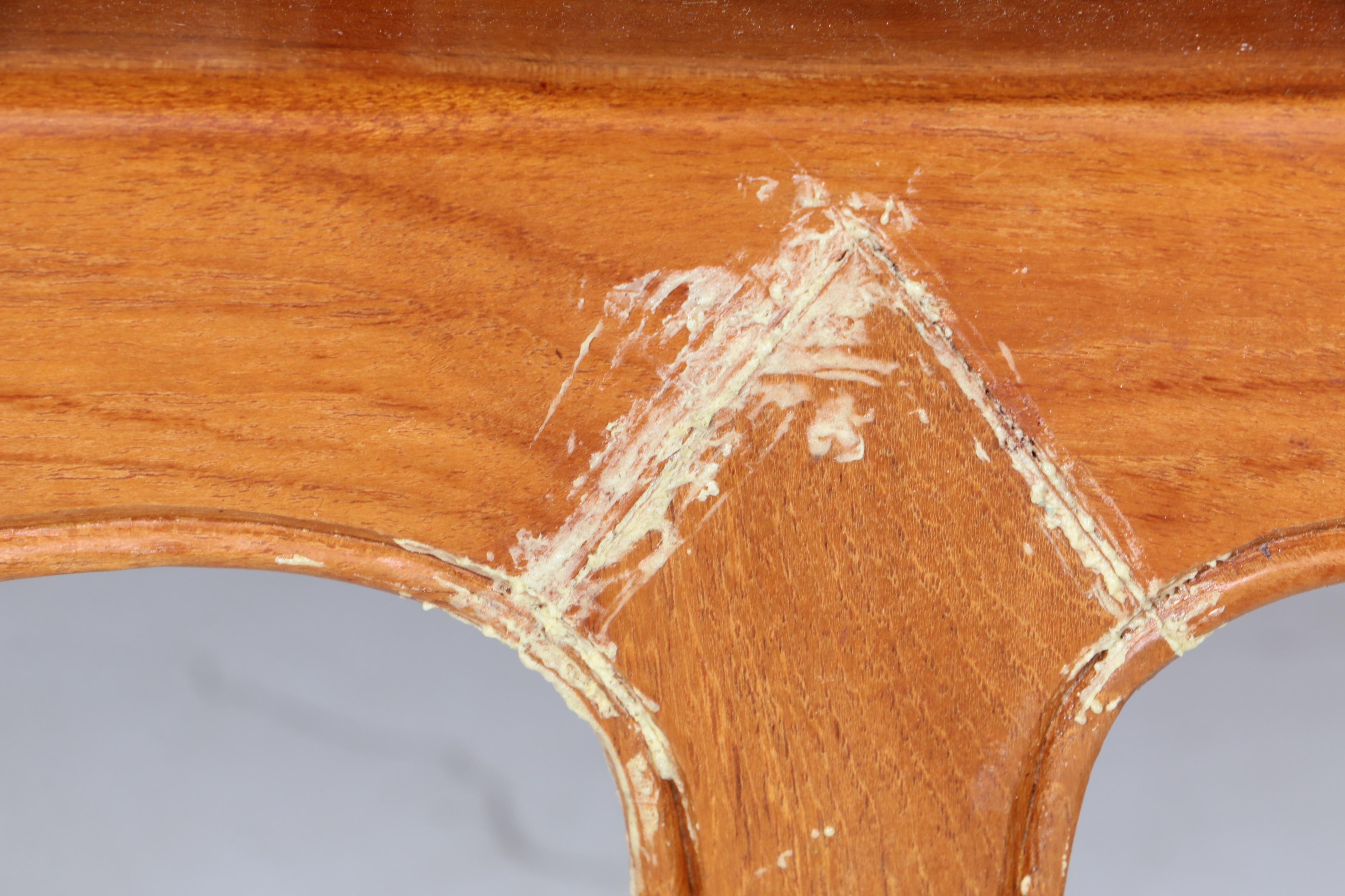 Vintage Asian Style Carved Wood Sofa