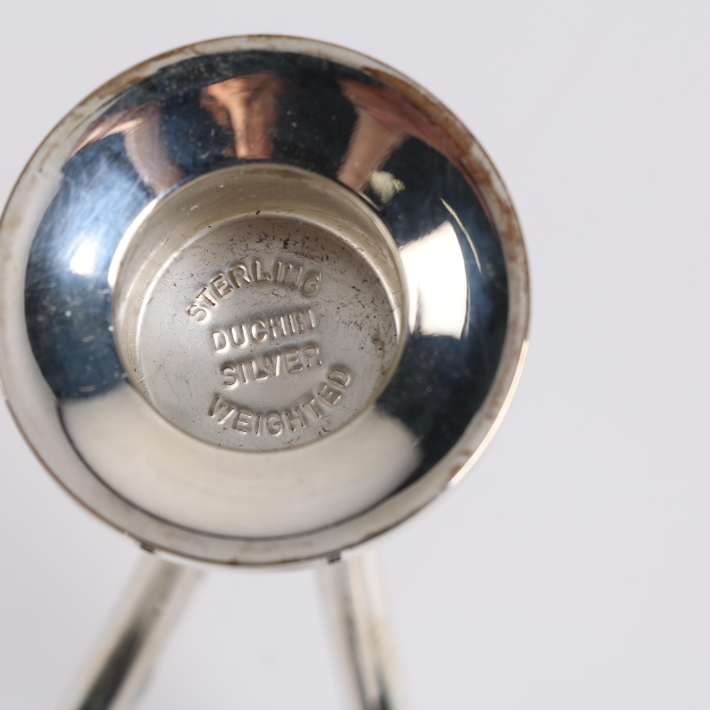 Duchin Modernist Weighted Sterling Silver Candelabra