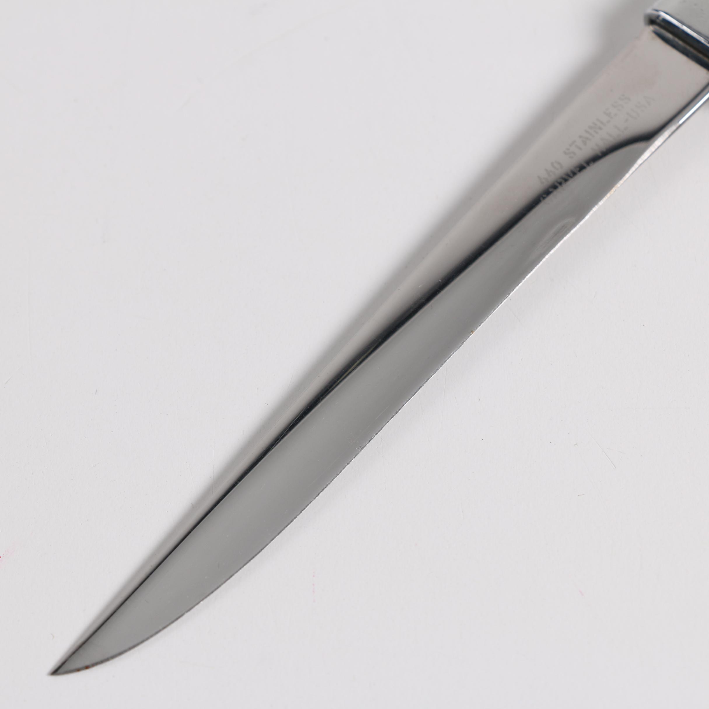 Carvel Hall "Constellation" Stainless Steel and Celluloid Steak Knife Sets