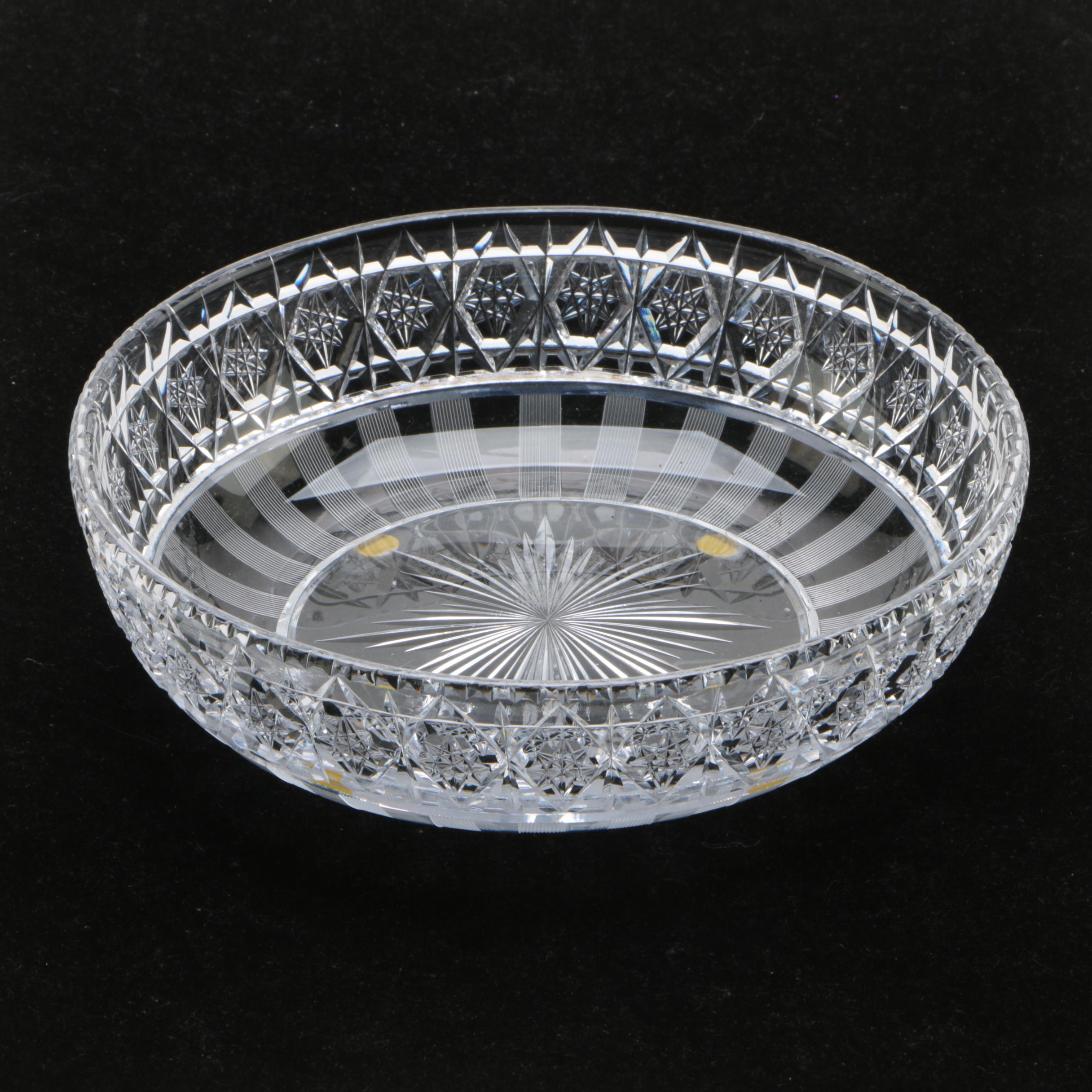 Vintage Hawkes Cut Glass Bowl with Star Motif