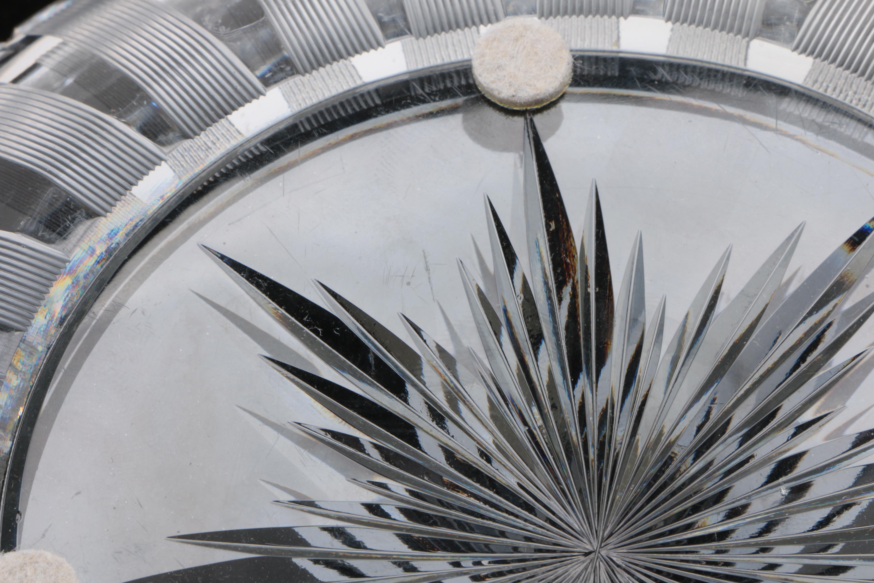 Vintage Hawkes Cut Glass Bowl with Star Motif