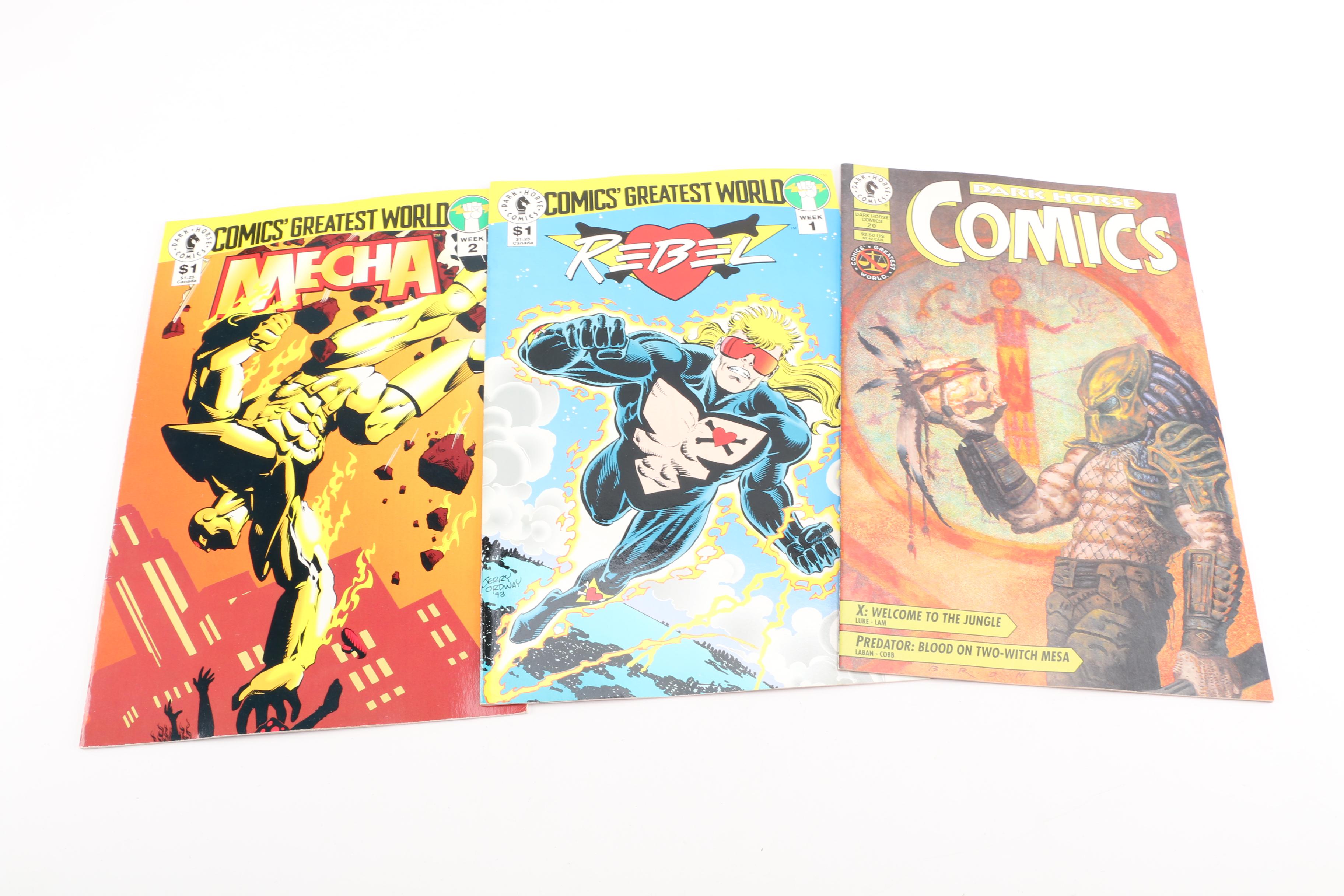Modern Age Dark Horse Comic Books Including "Rebel" and "Mecha"