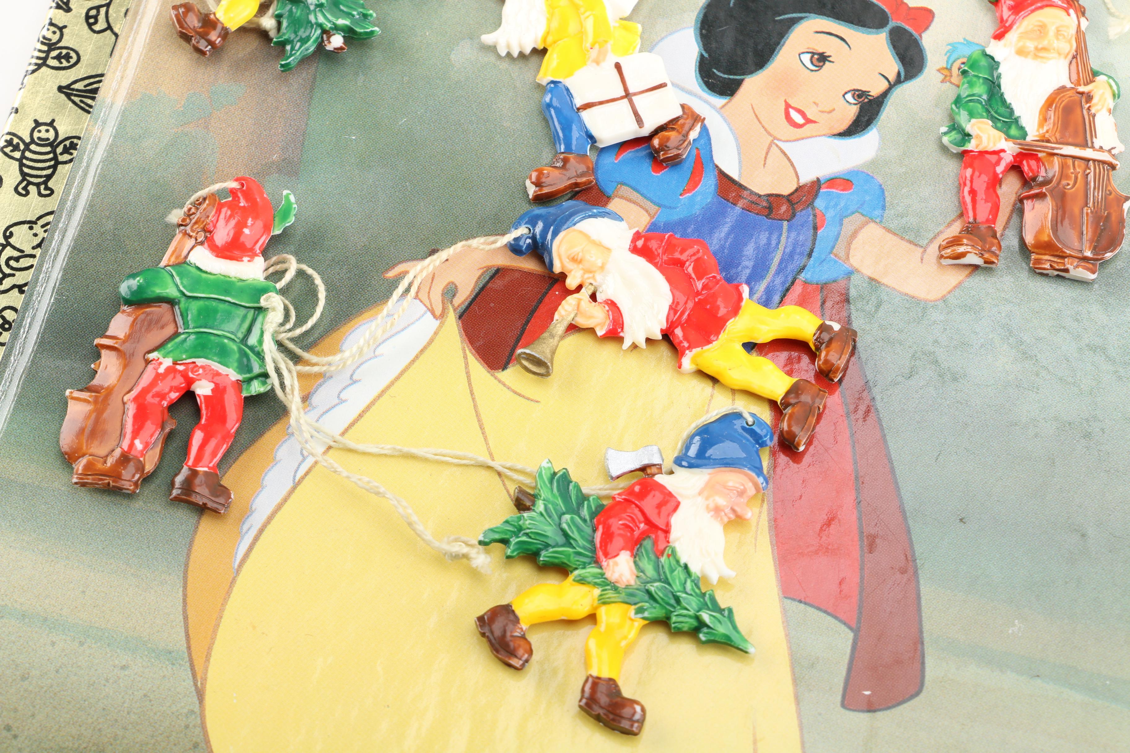 Little Golden Book "Snow White and the Seven Dwarfs" and Ornaments