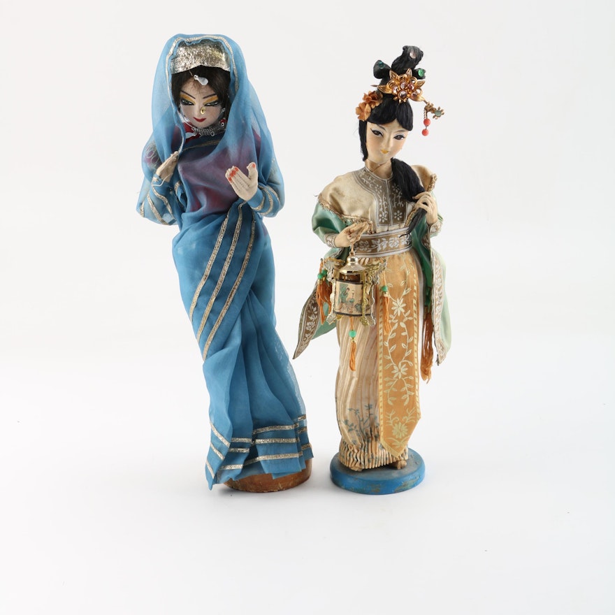 Indian and Chinese Decorative Dolls