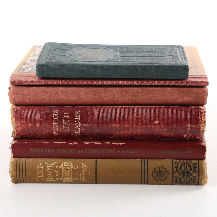 Antique and Vintage School Books and Dictionaries