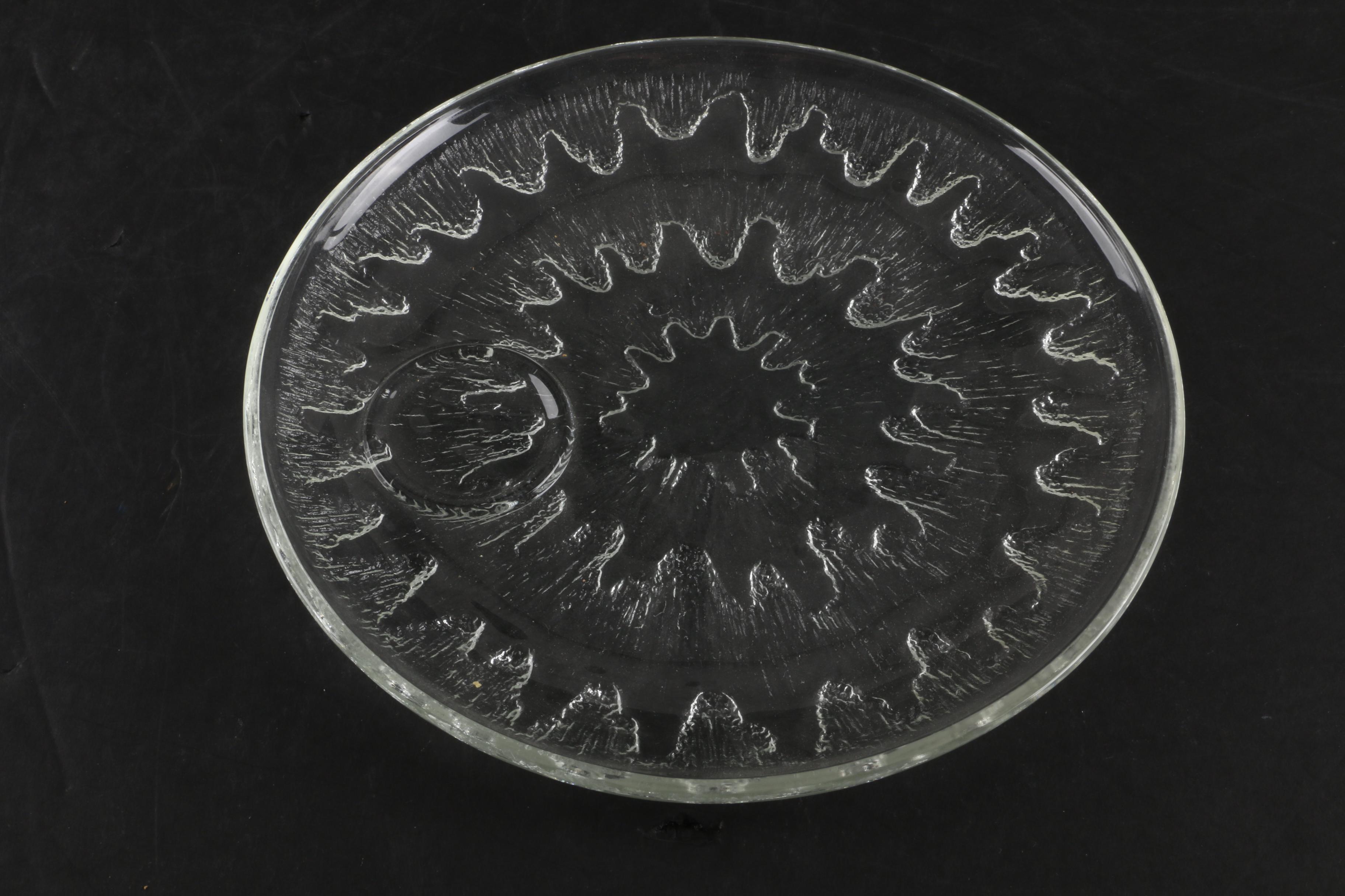 Vintage Glass Snack Plates