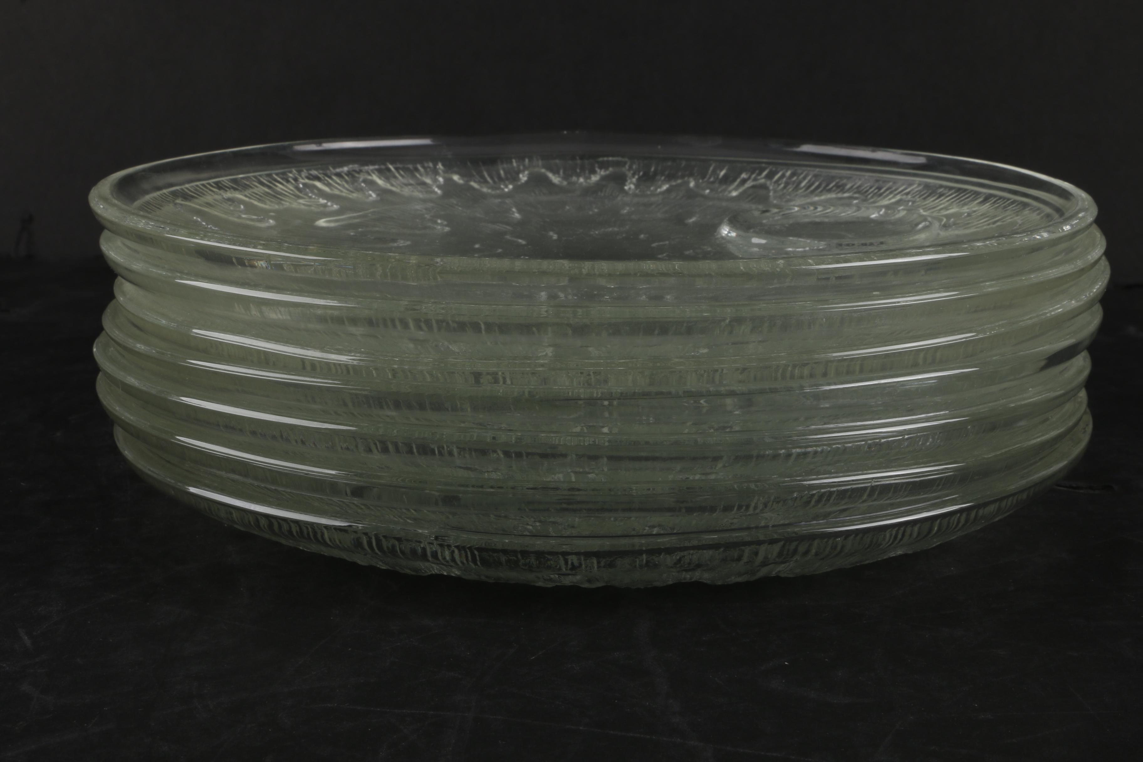 Vintage Glass Snack Plates