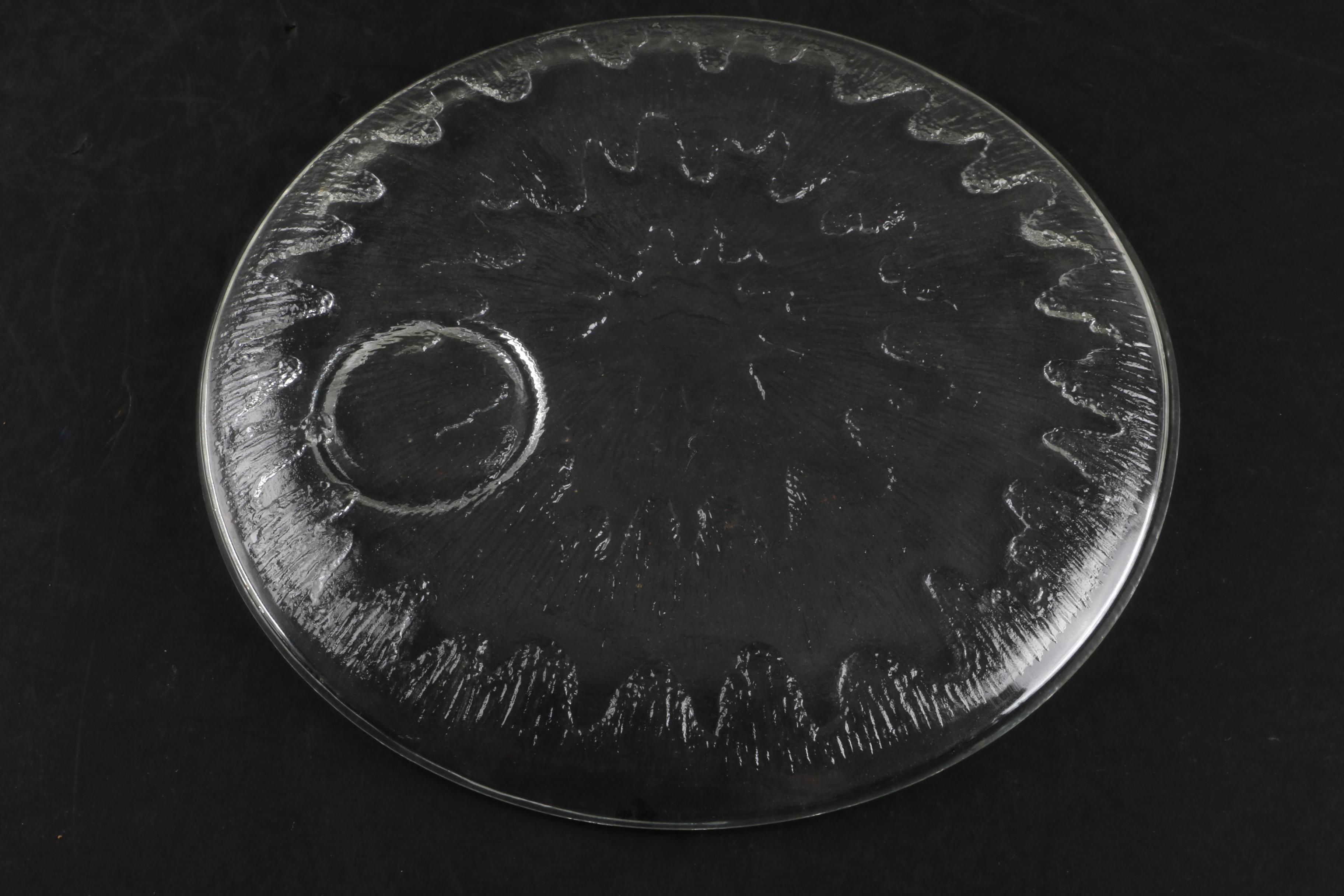 Vintage Glass Snack Plates