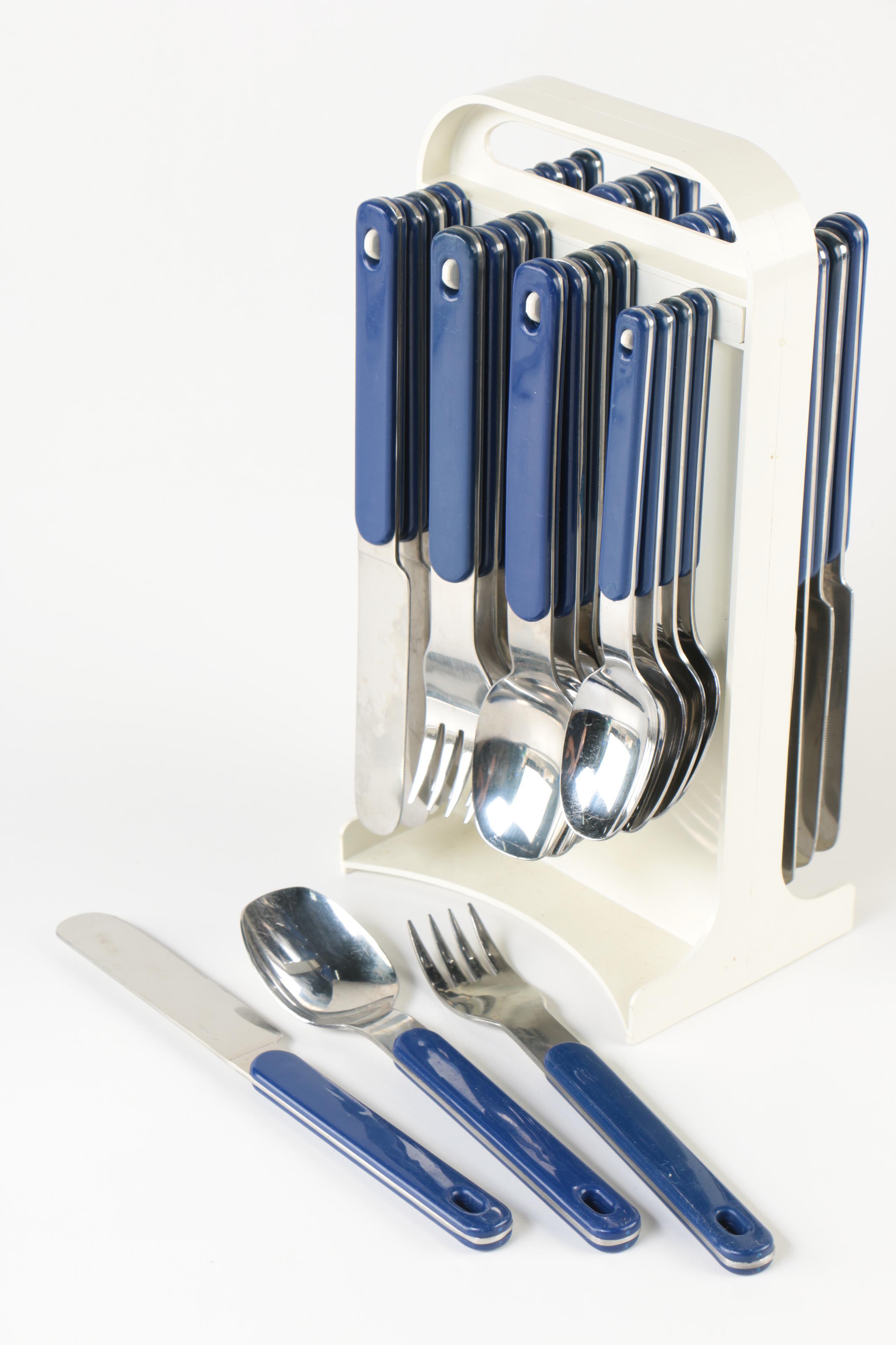 Northland Hanging Stainless Steel Flatware Set with Stand