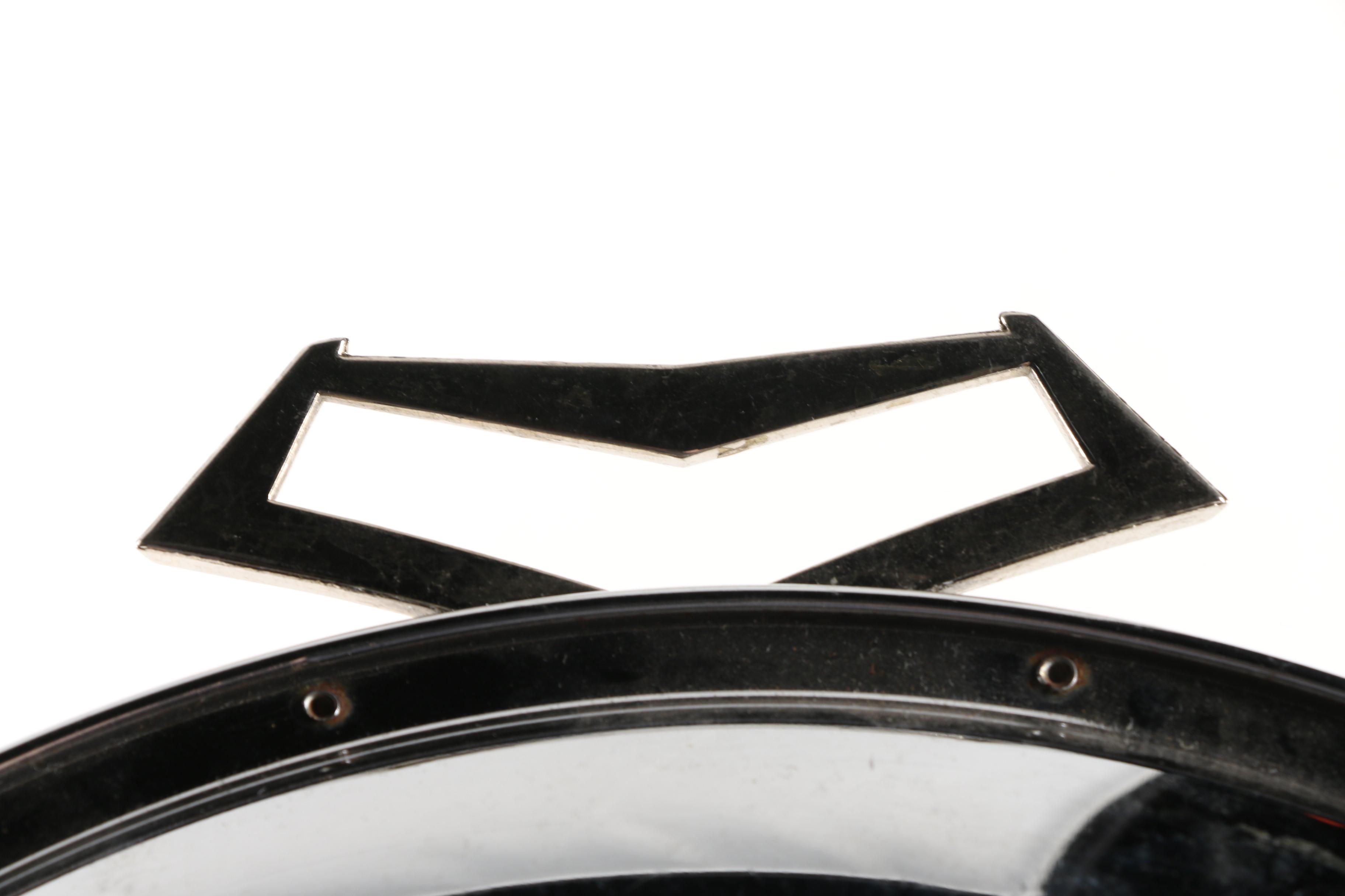 Mid-Century Kromex Tray with Blown Glass Tumblers