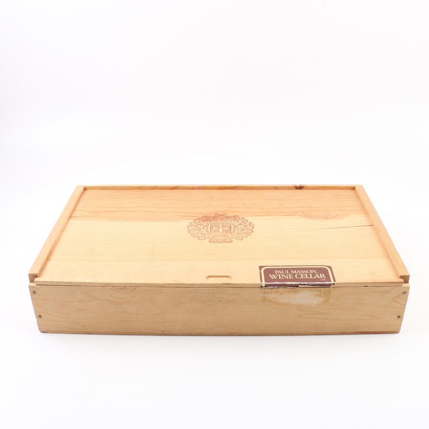 Paul Masson Wood Box
