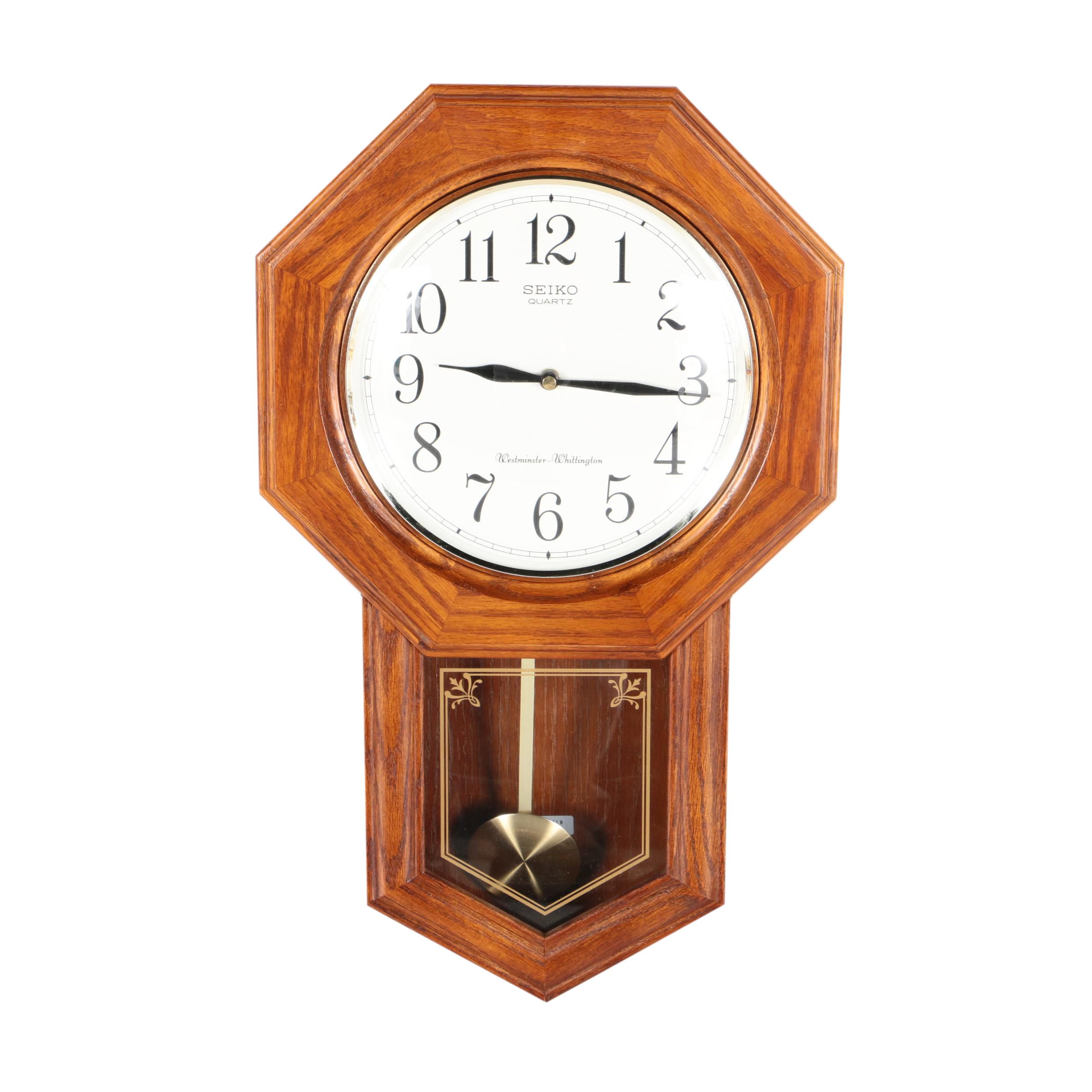 Seiko Schoolhouse Quartz Wall Clock with Chimes
