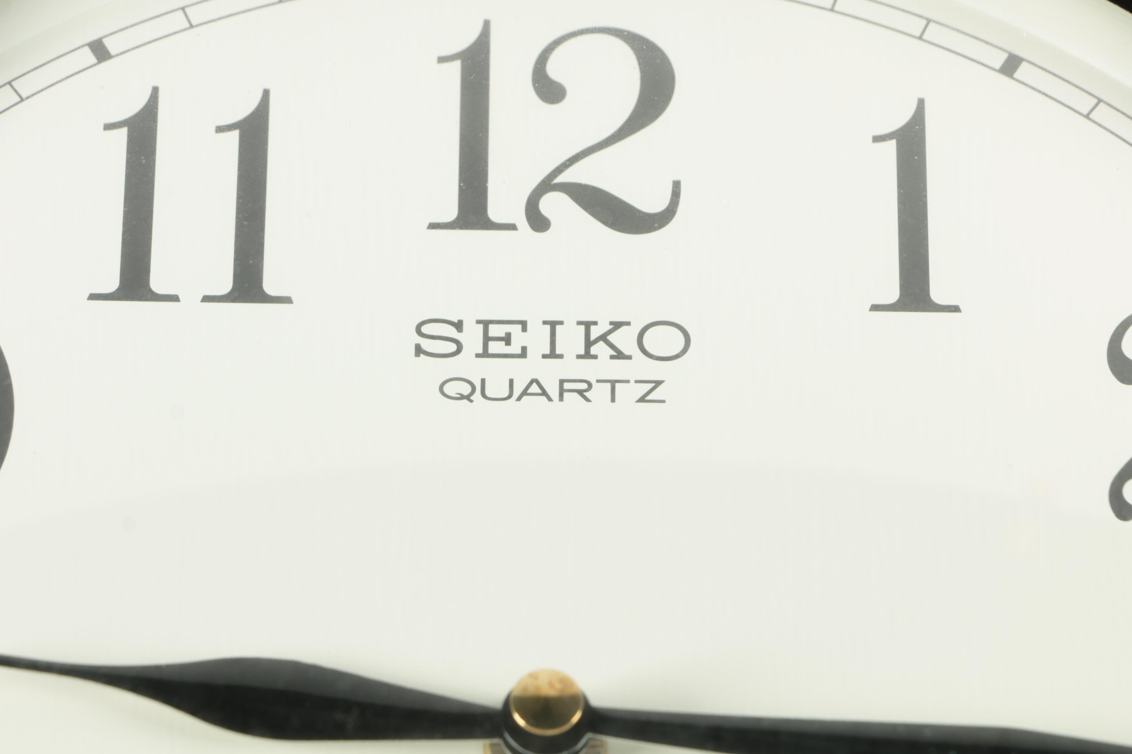 Seiko Schoolhouse Quartz Wall Clock with Chimes