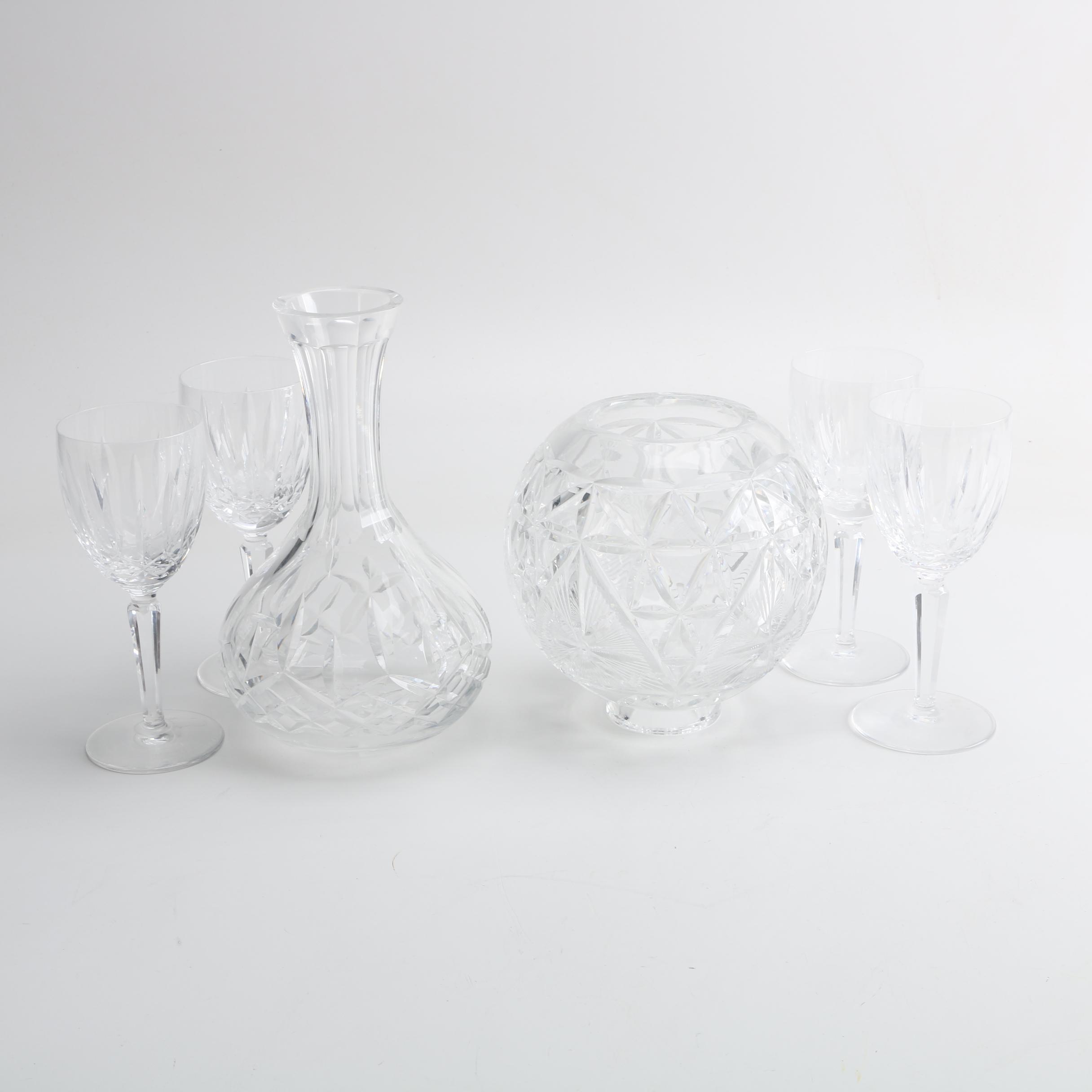Waterford Crystal "Kildare" Stemware and Carafe