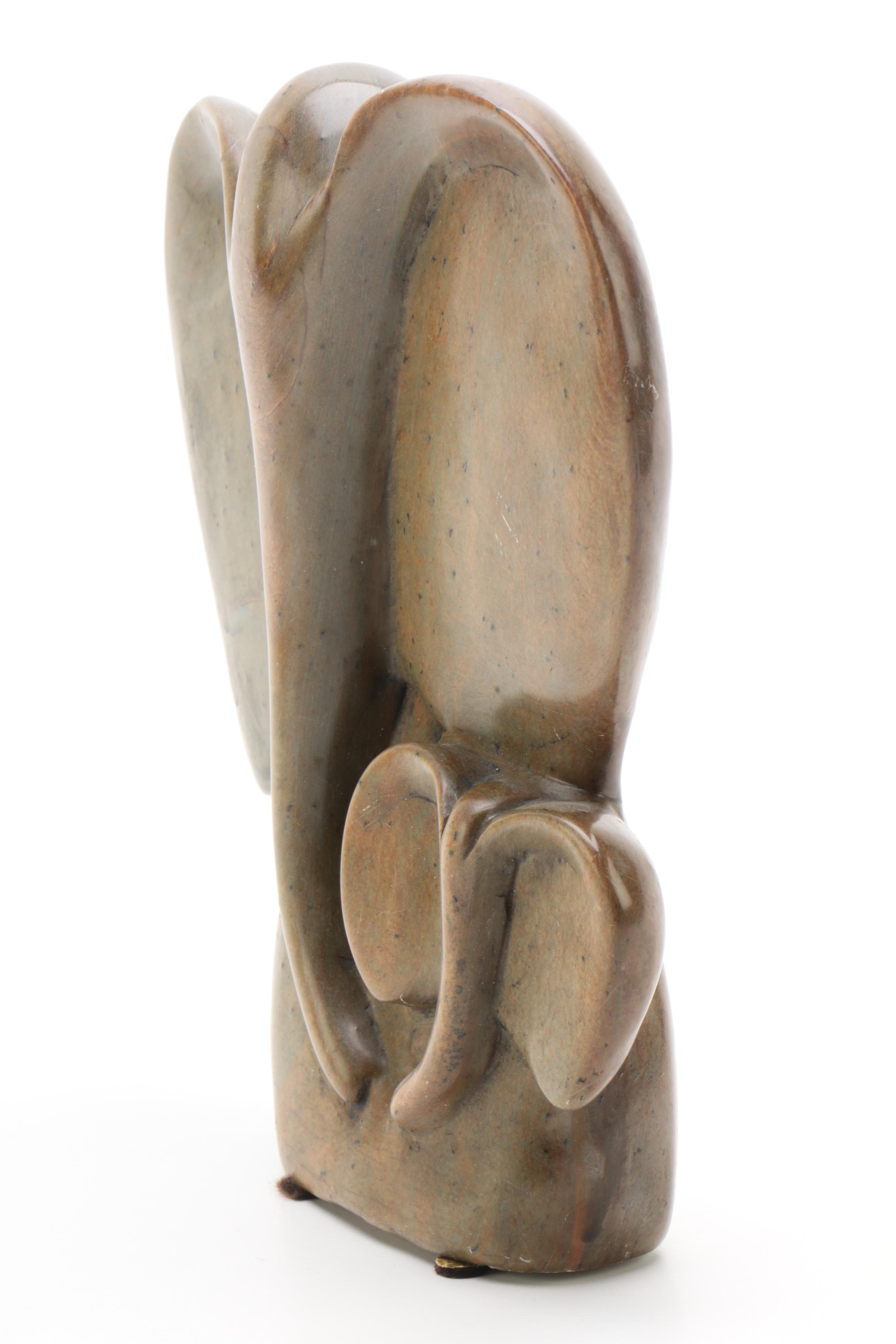 Zimbabwean Carved Agate Elephants