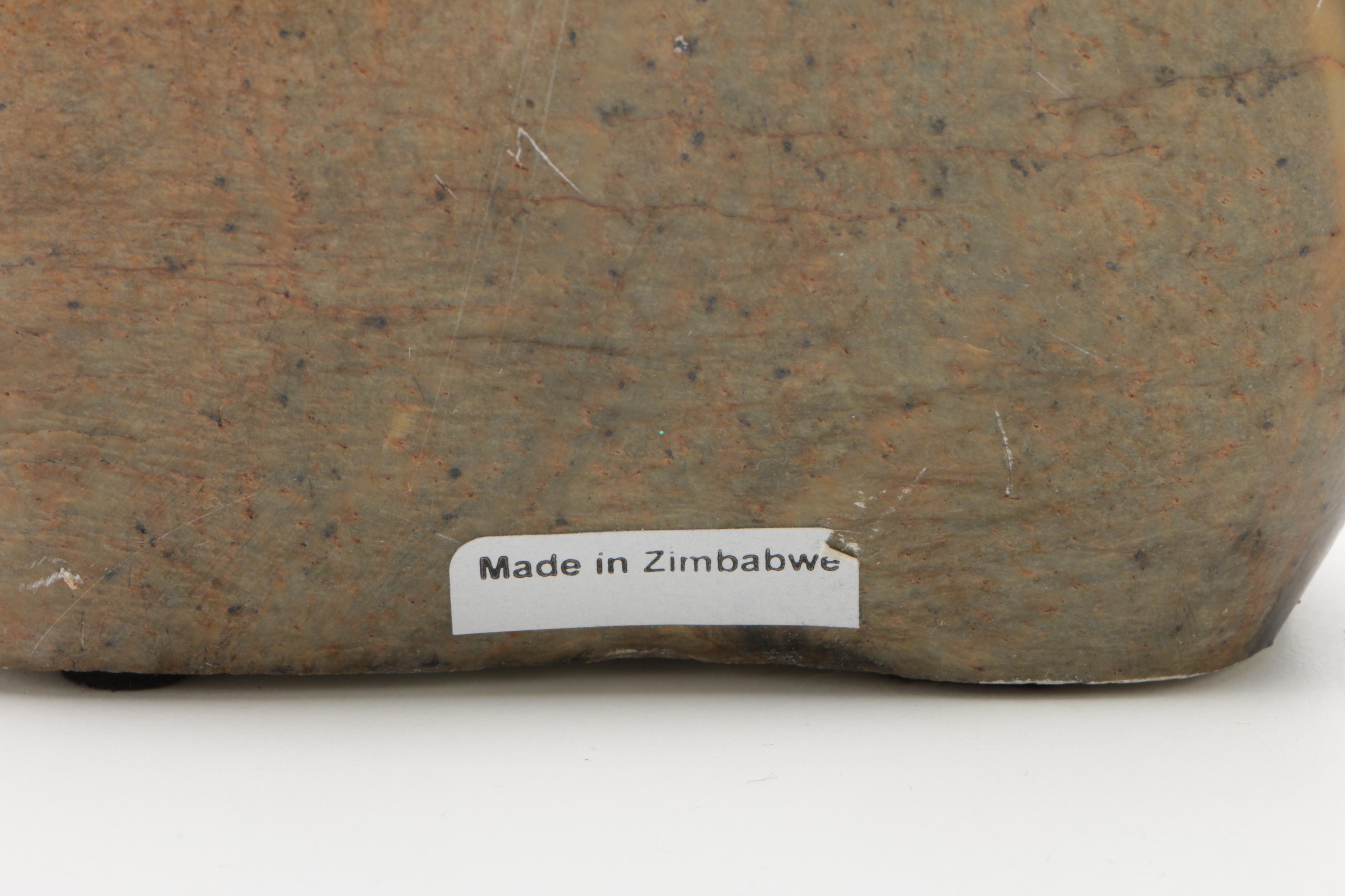 Zimbabwean Carved Agate Elephants