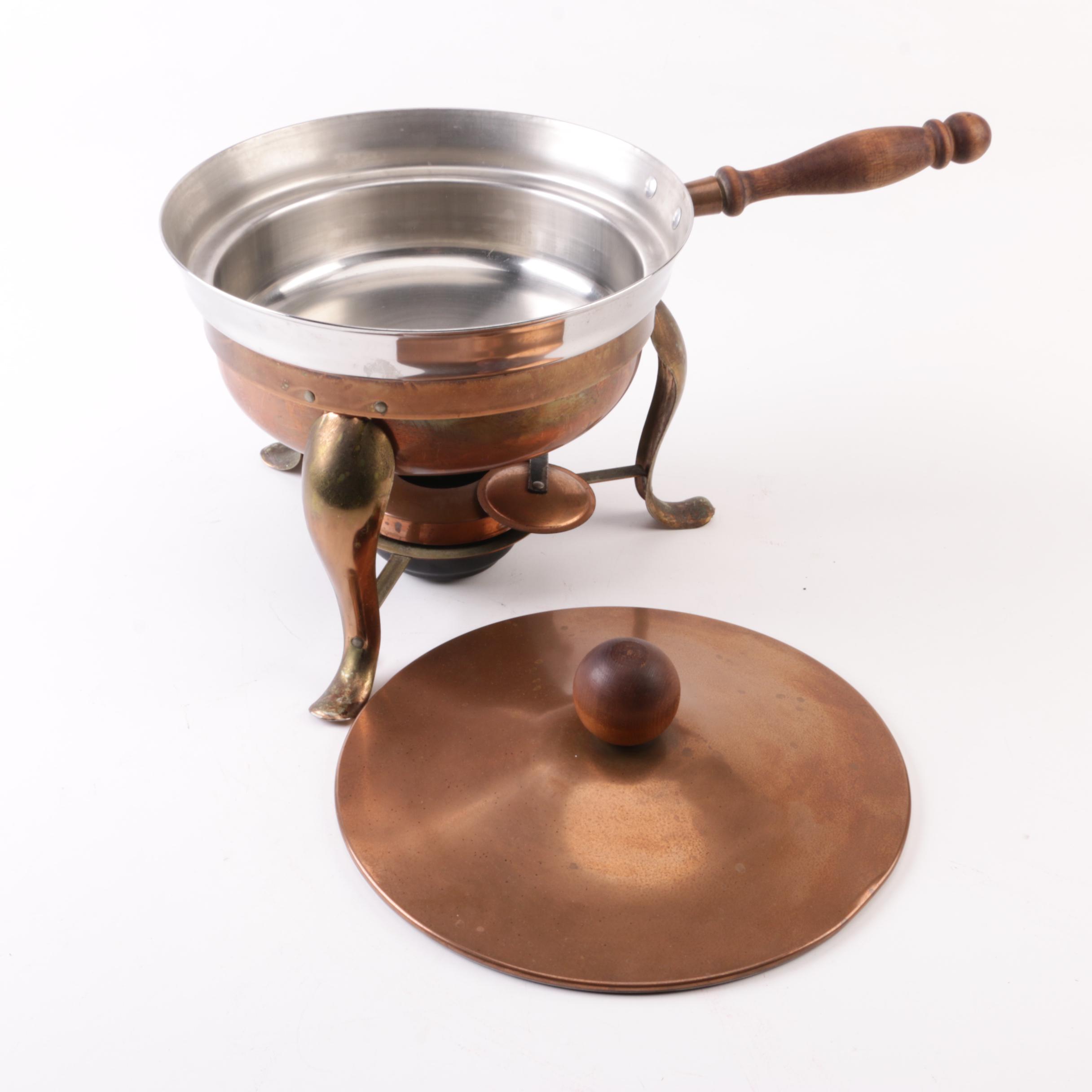 Vintage Copper Chafing Dish