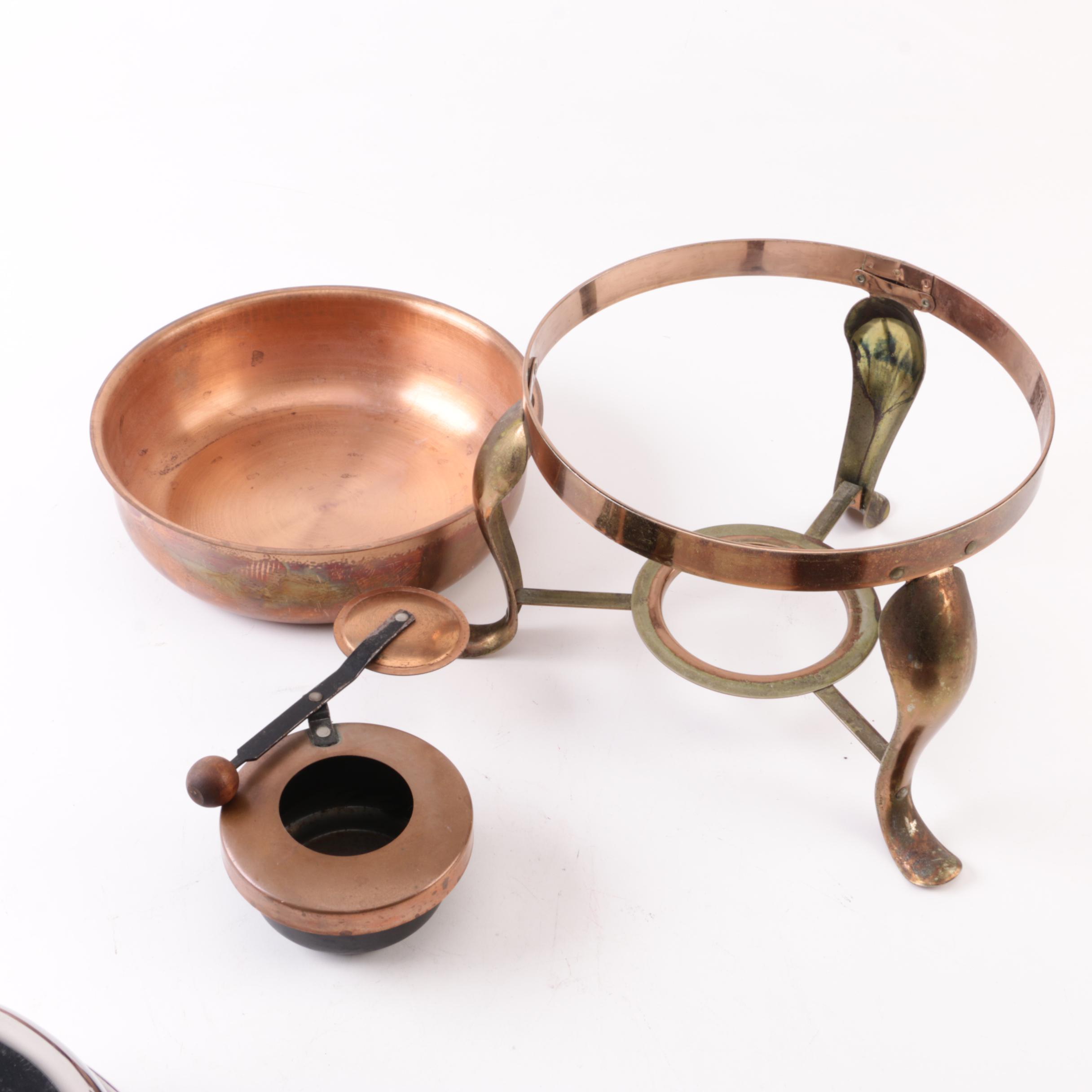 Vintage Copper Chafing Dish