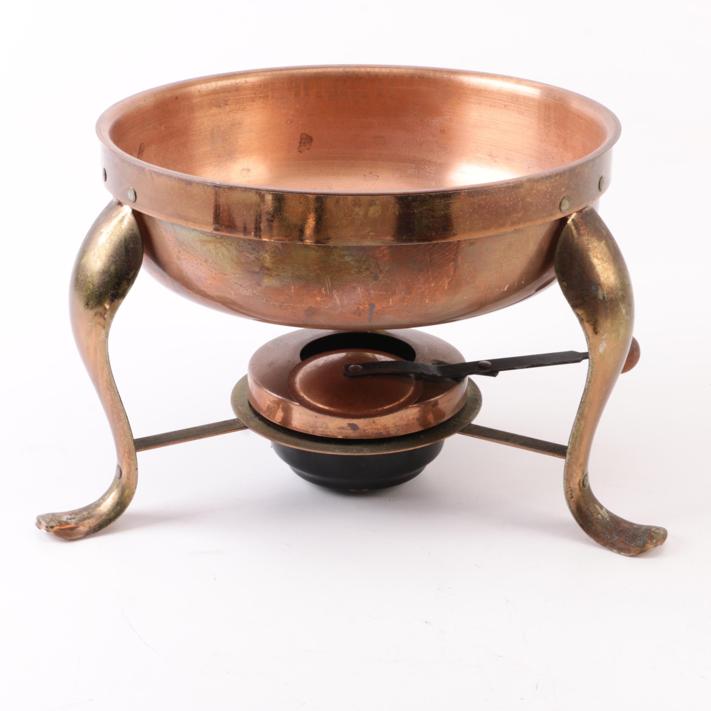 Vintage Copper Chafing Dish