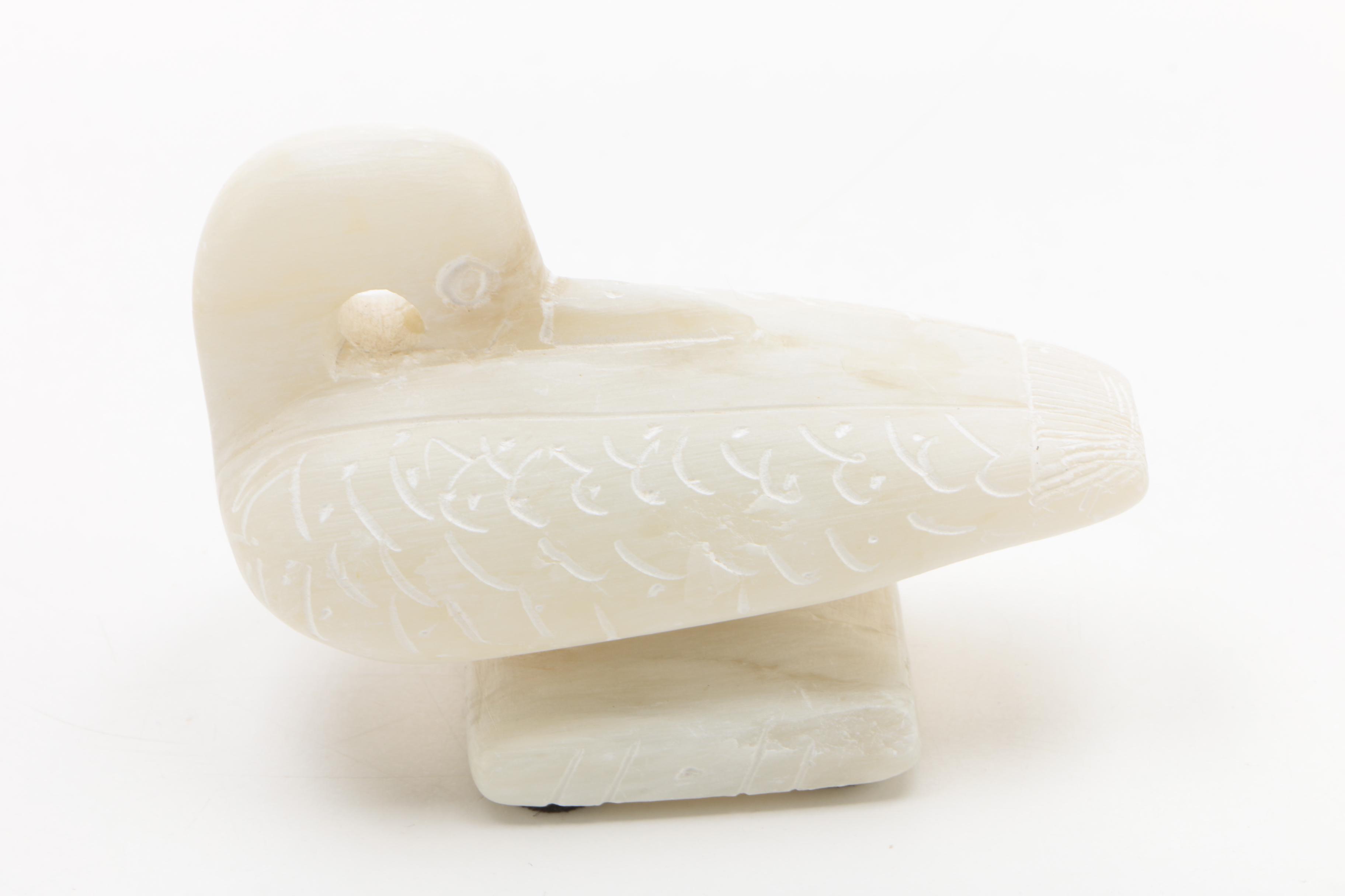 Soapstone and Sodalite Carvings of Ducks