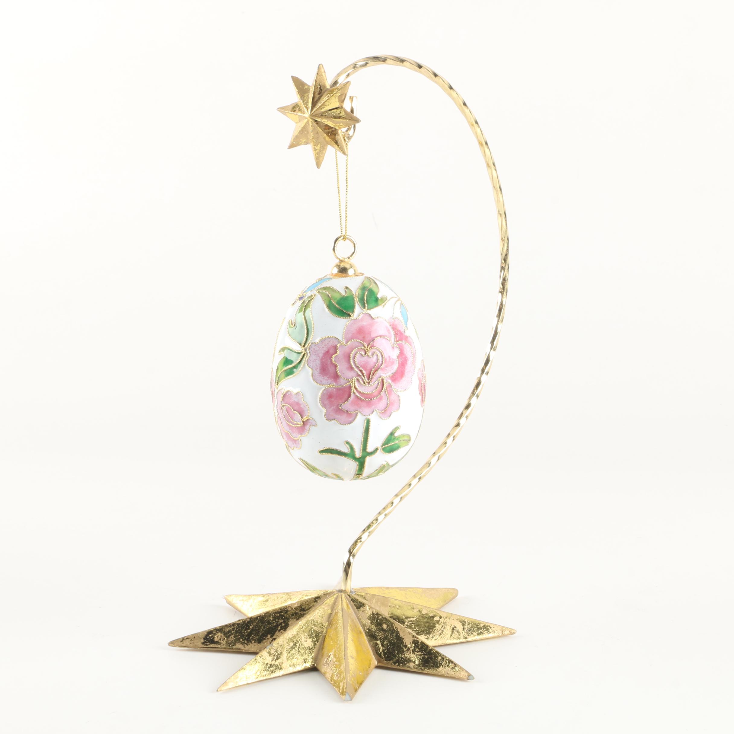Faberge Style Egg with Stand