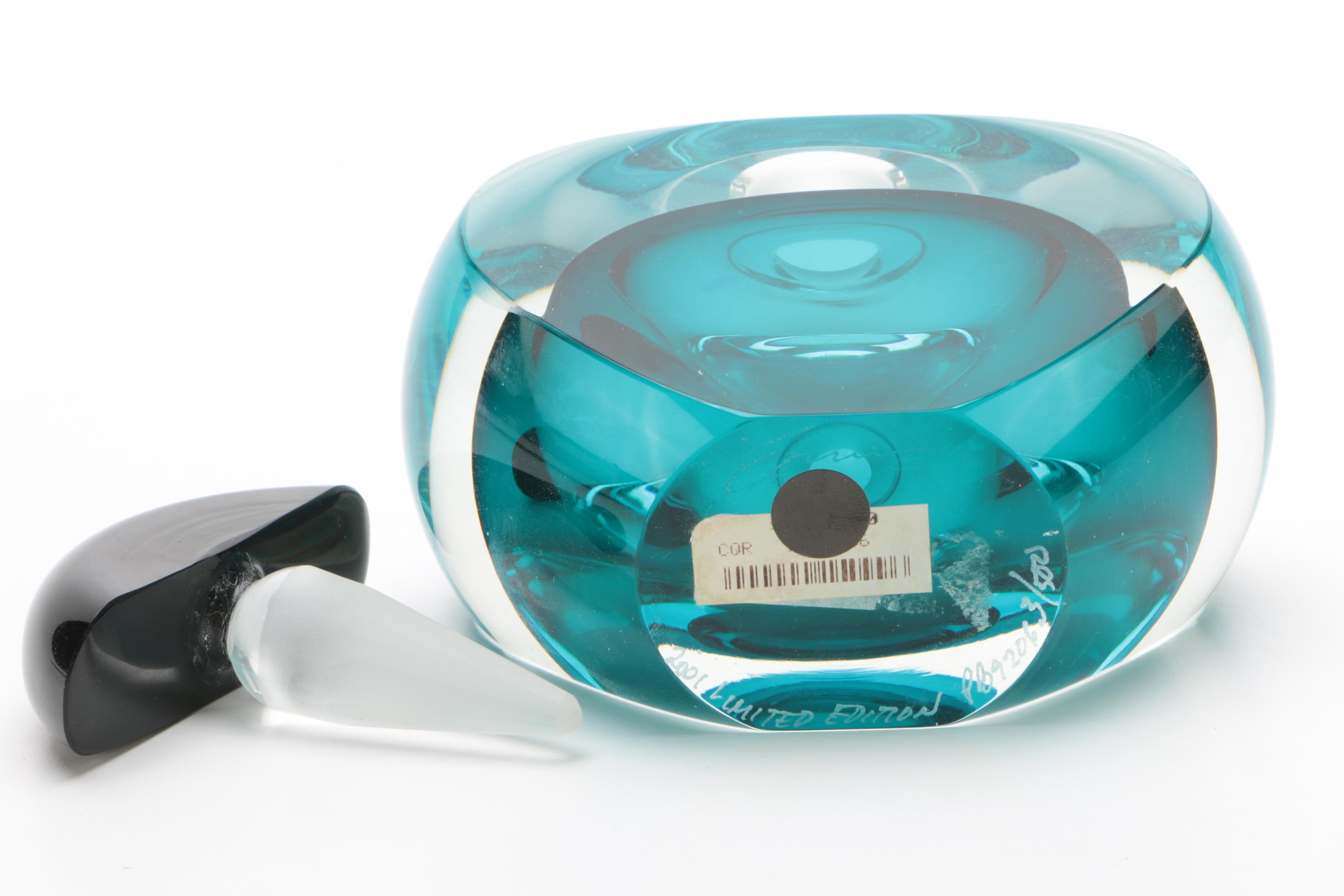 Limited Edition Correia Art Glass Perfume Bottle