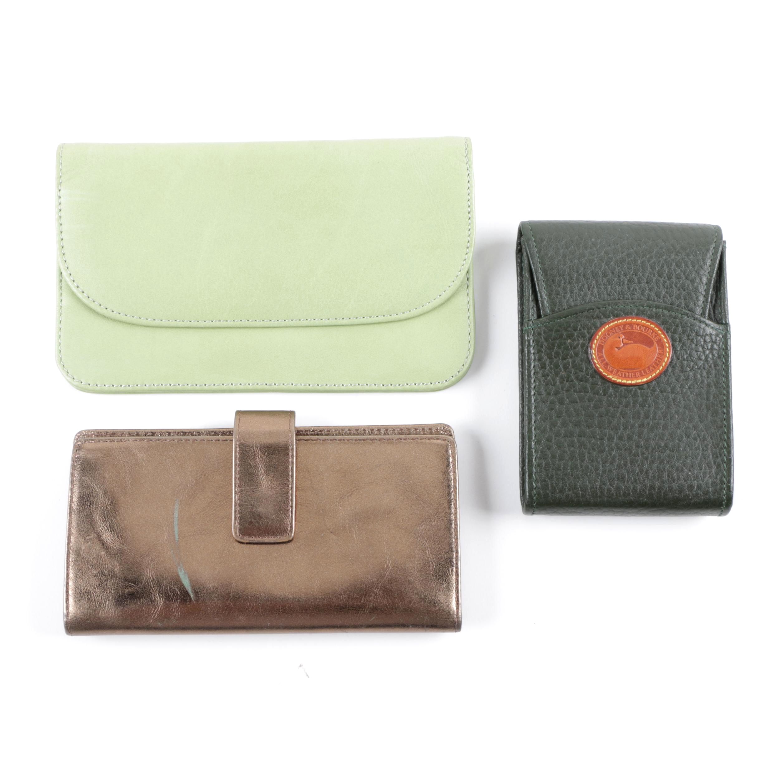 Dooney & Bourke All-Weather Leather Phone Case with Two Leather Wallets